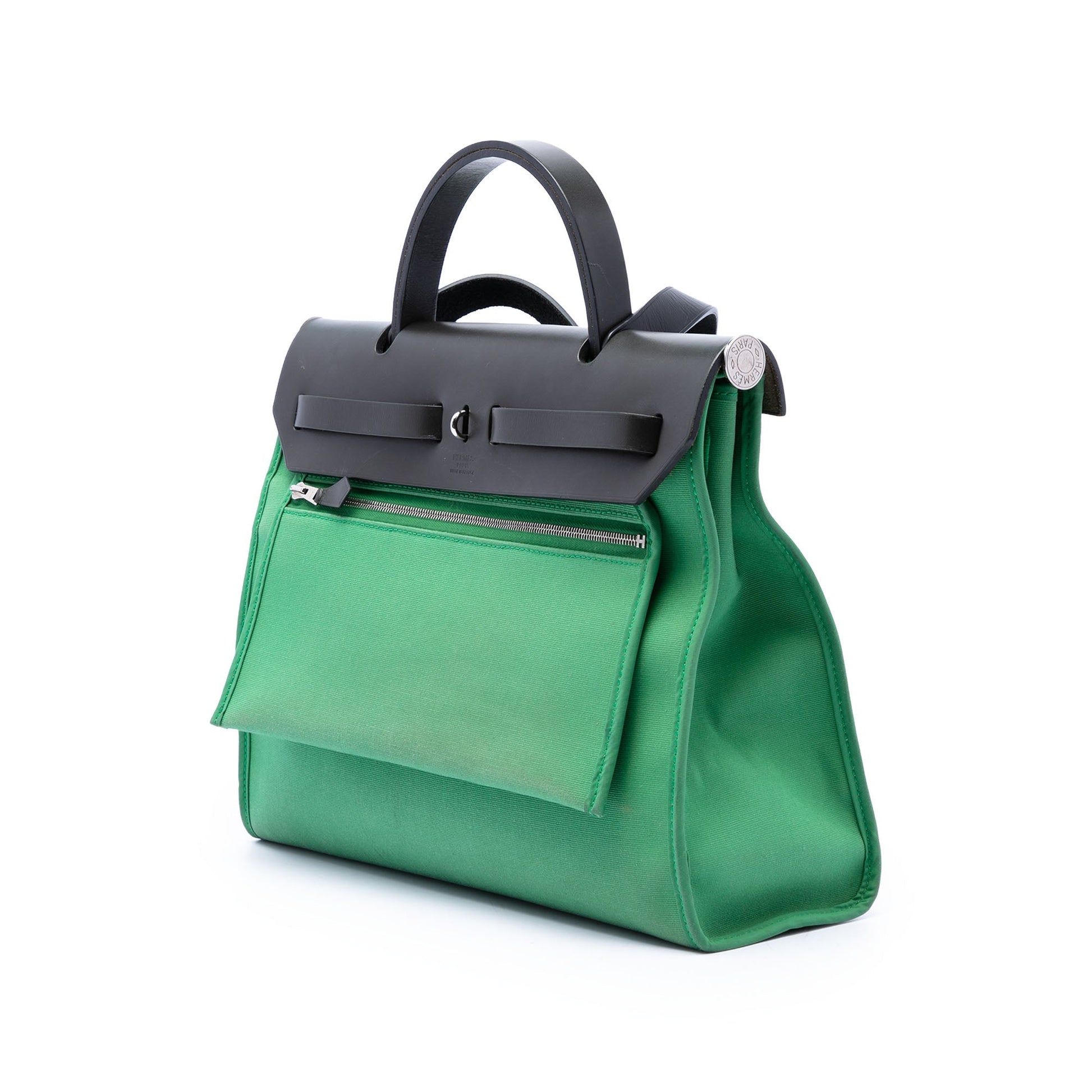 Hermès Military Toile and Vache Hunter Herbag Zip 31