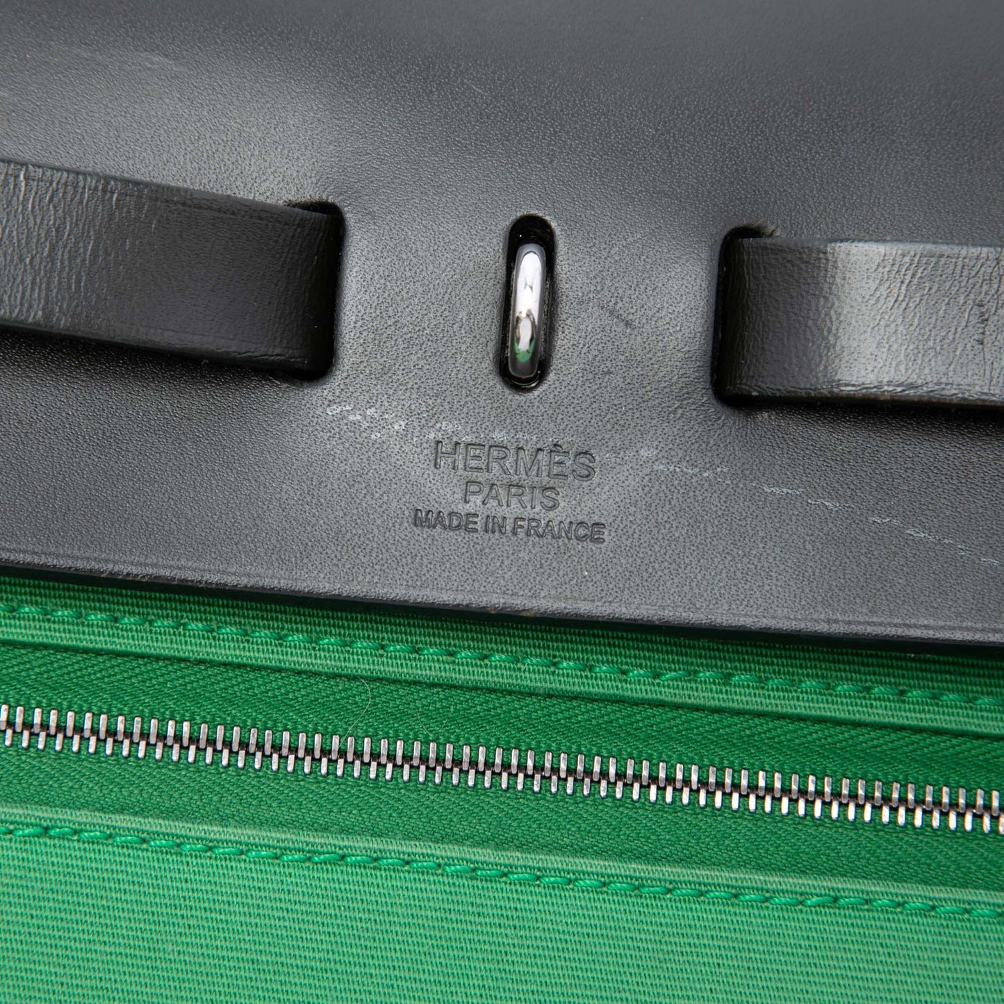 Hermès Military Toile and Vache Hunter Herbag Zip 31