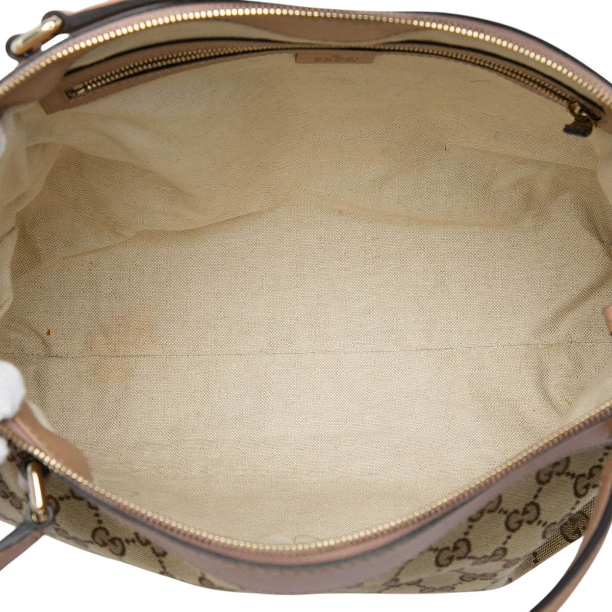 Gucci GG Canvas Mayfair Satchel — Beige
