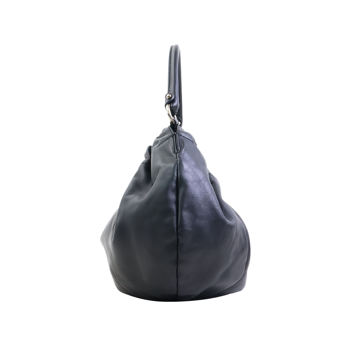 Ferragamo Leather Vara Bow Handbag — Black