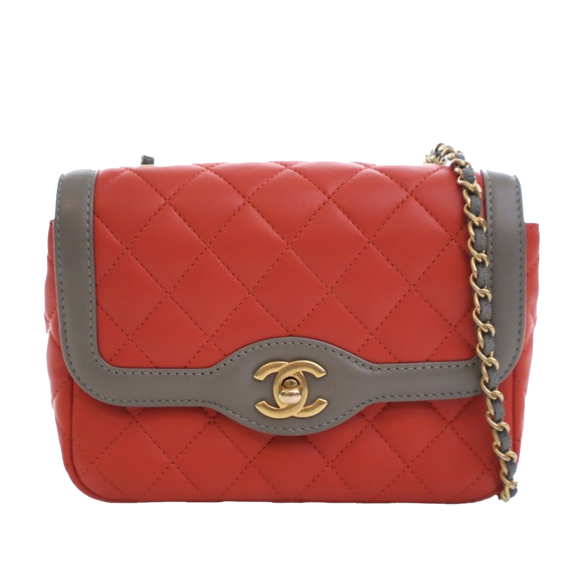 Chanel Mini Quilted Lambskin Two Tone Day Flap