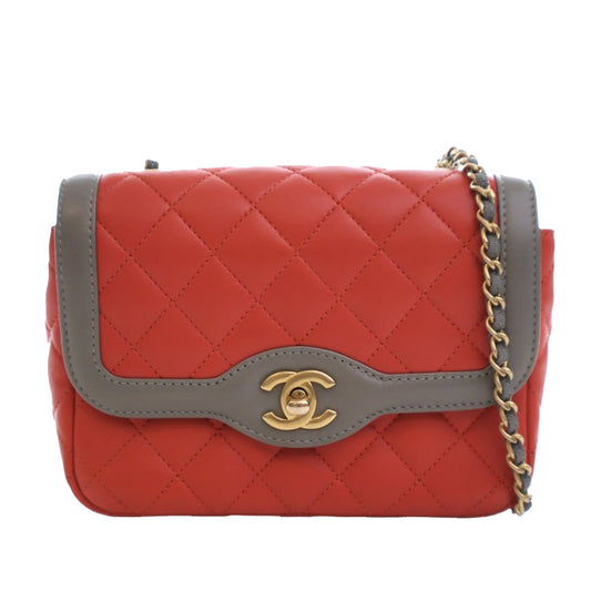 Chanel Mini Quilted Lambskin Two Tone Day Flap