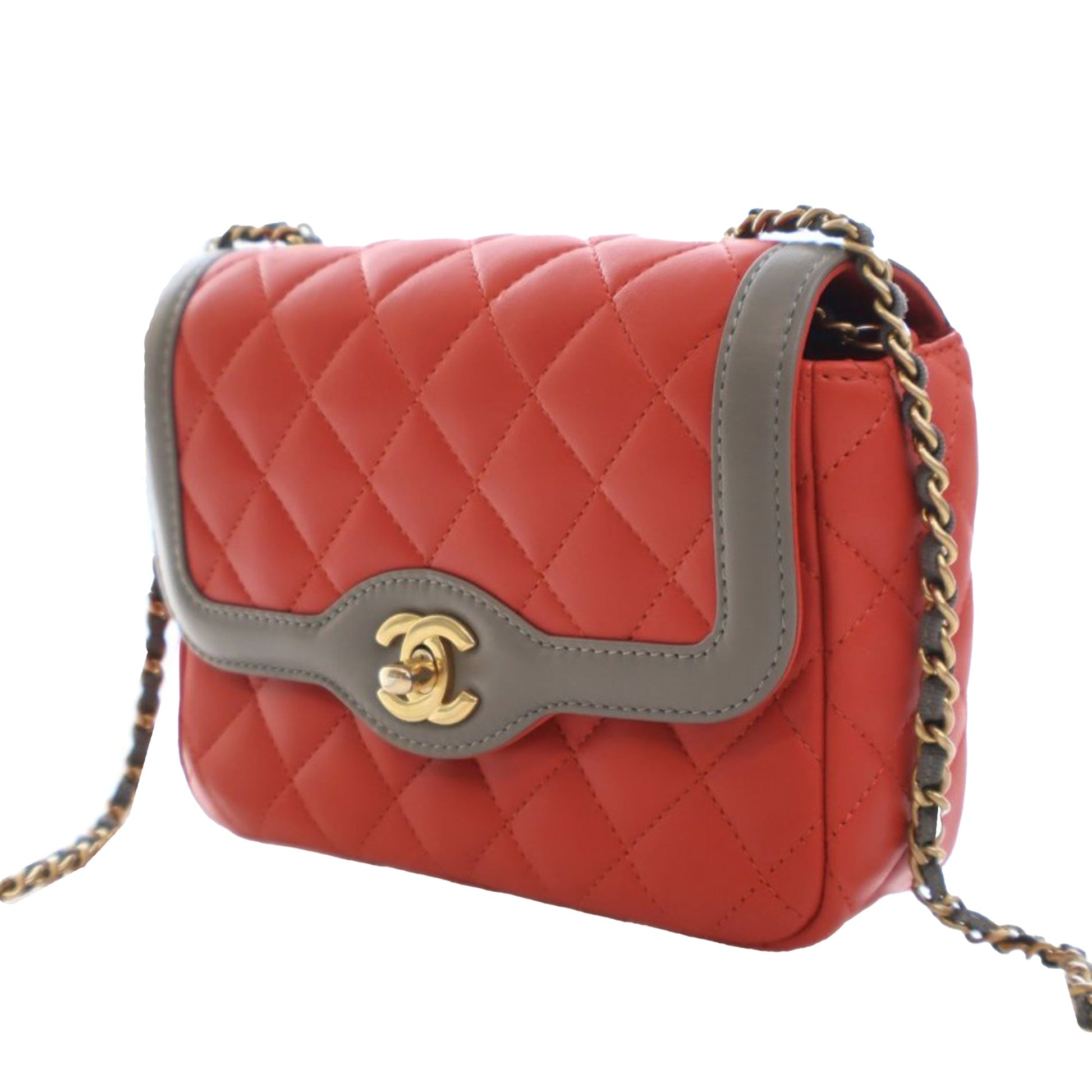Chanel Mini Quilted Lambskin Two Tone Day Flap