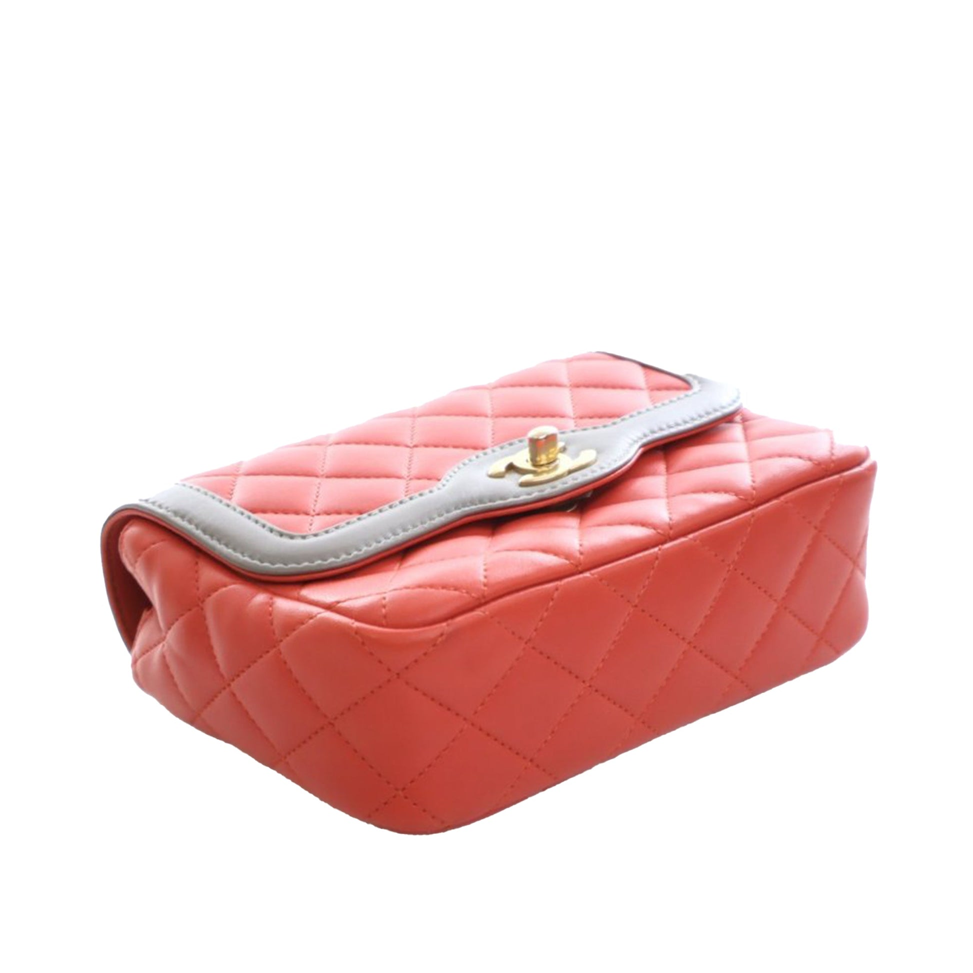 Chanel Mini Quilted Lambskin Two Tone Day Flap