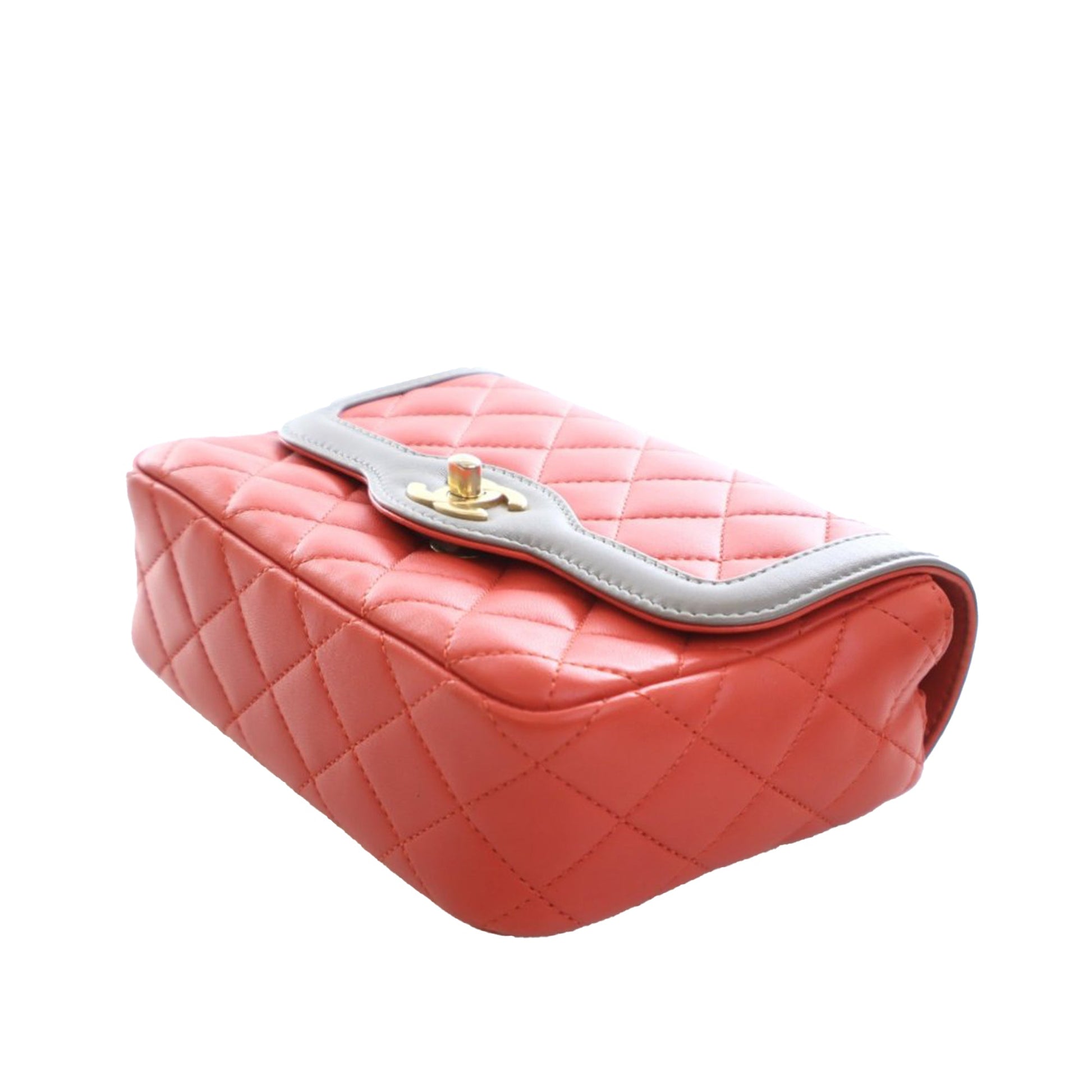 Chanel Mini Quilted Lambskin Two Tone Day Flap