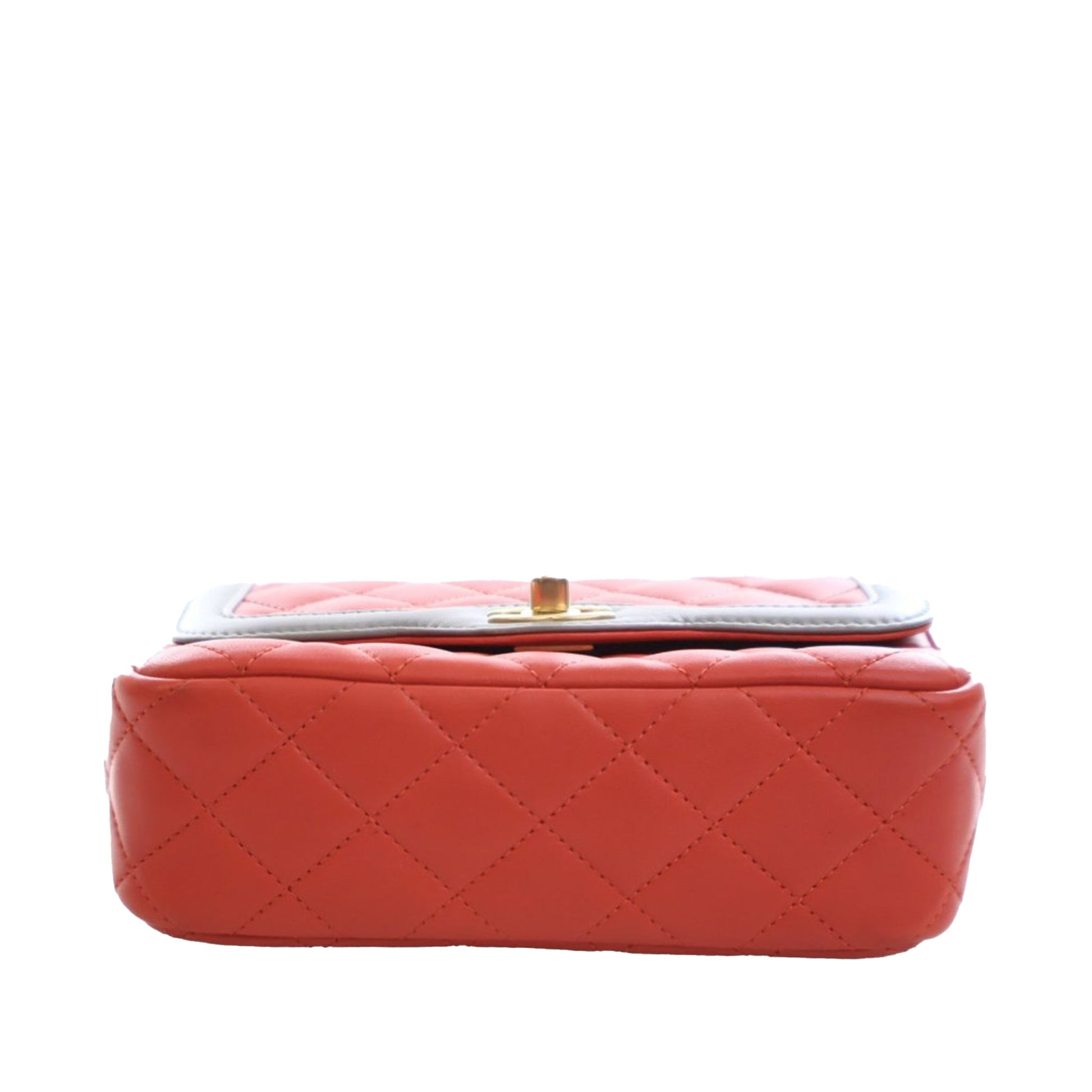 Chanel Mini Quilted Lambskin Two Tone Day Flap