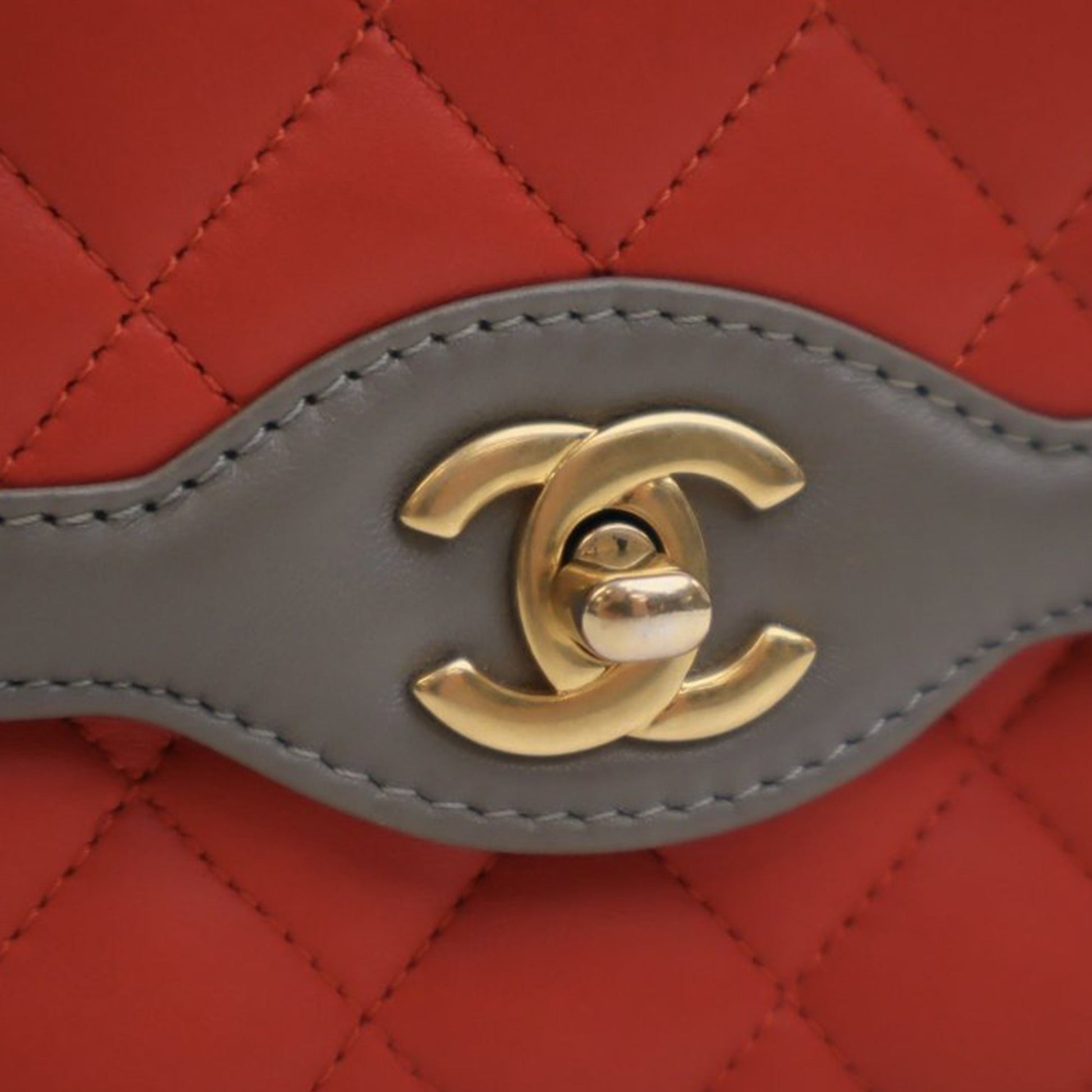 Chanel Mini Quilted Lambskin Two Tone Day Flap