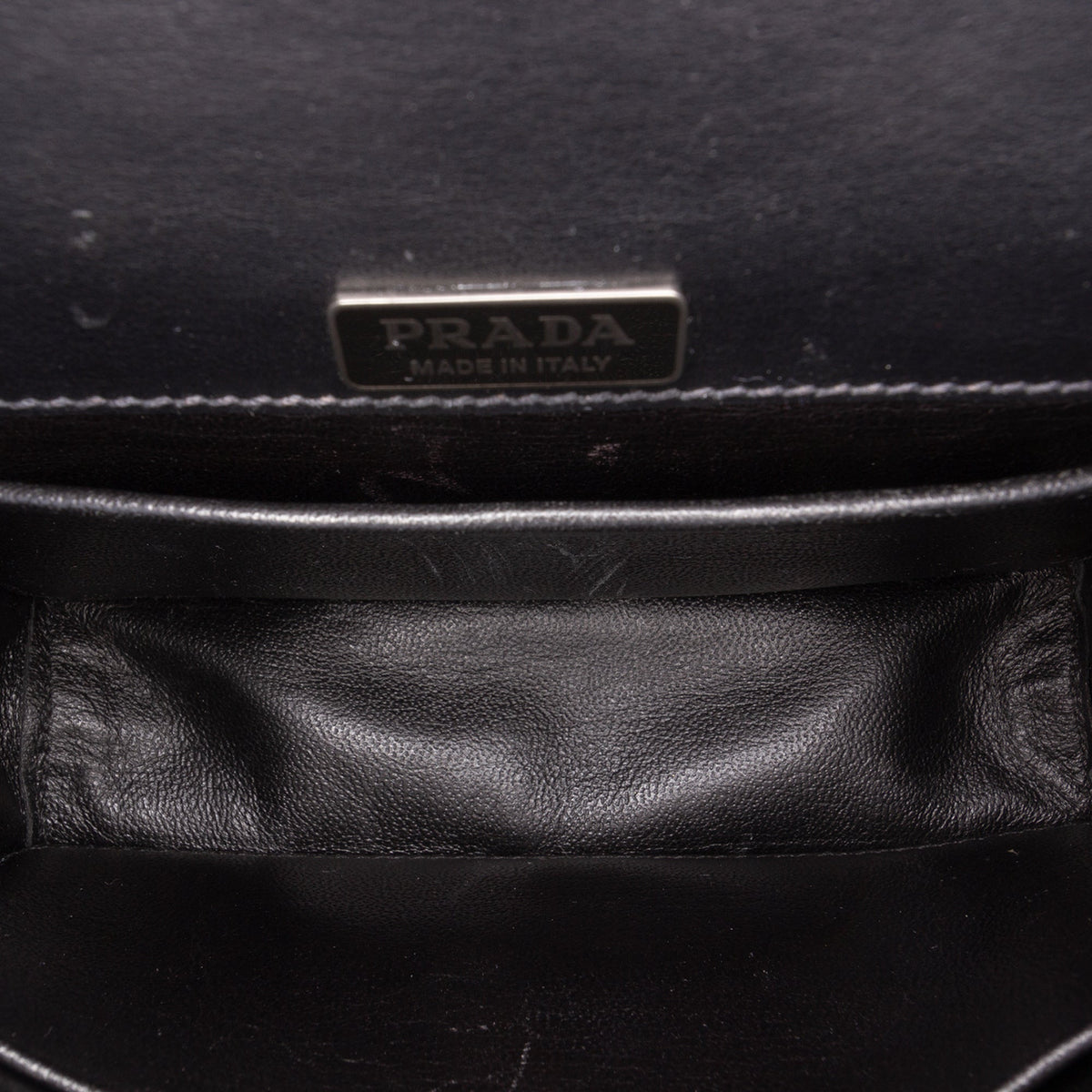 Prada Saffiano Trimmed City Calf Cahier Crossbody