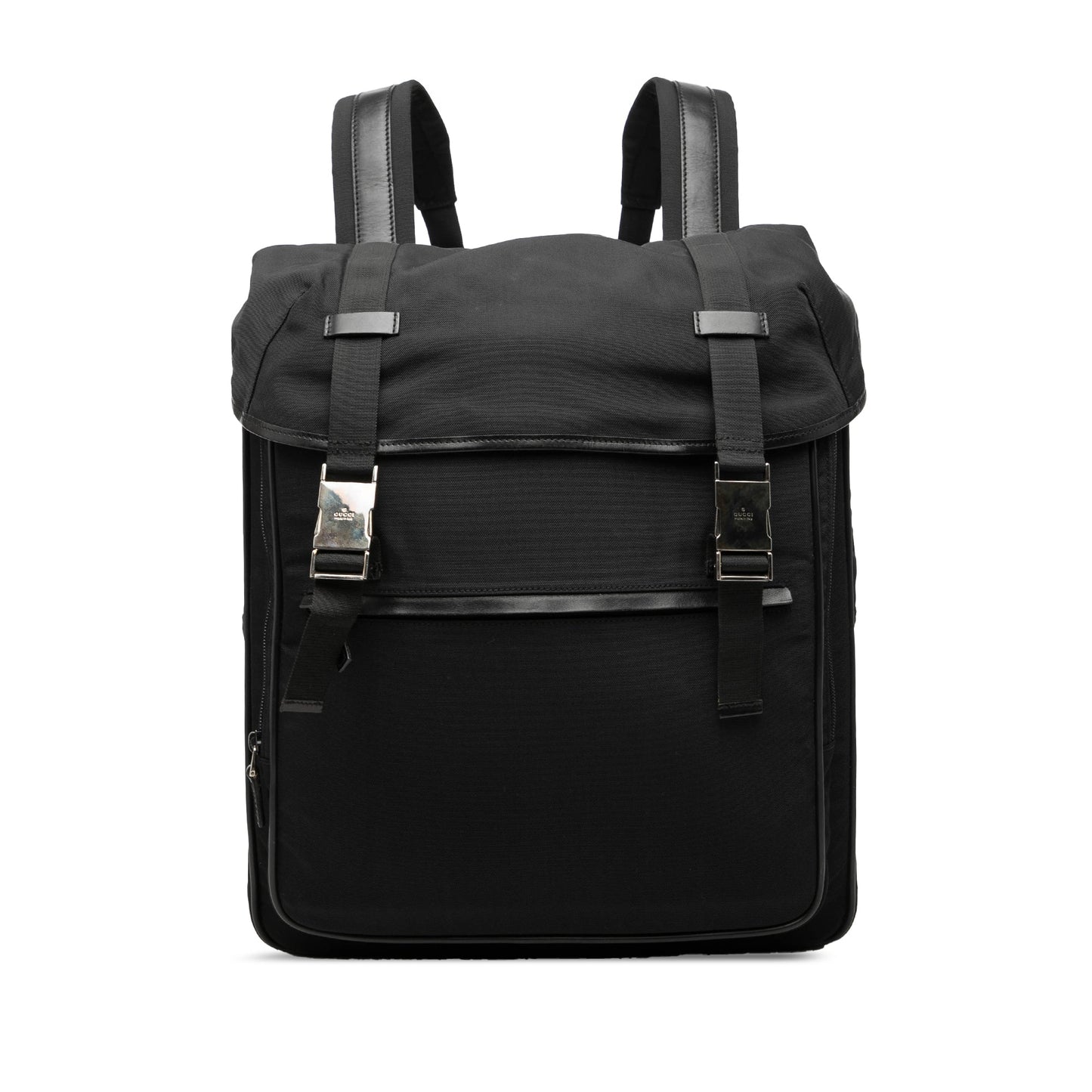 Gucci Nylon Double Buckle Backpack