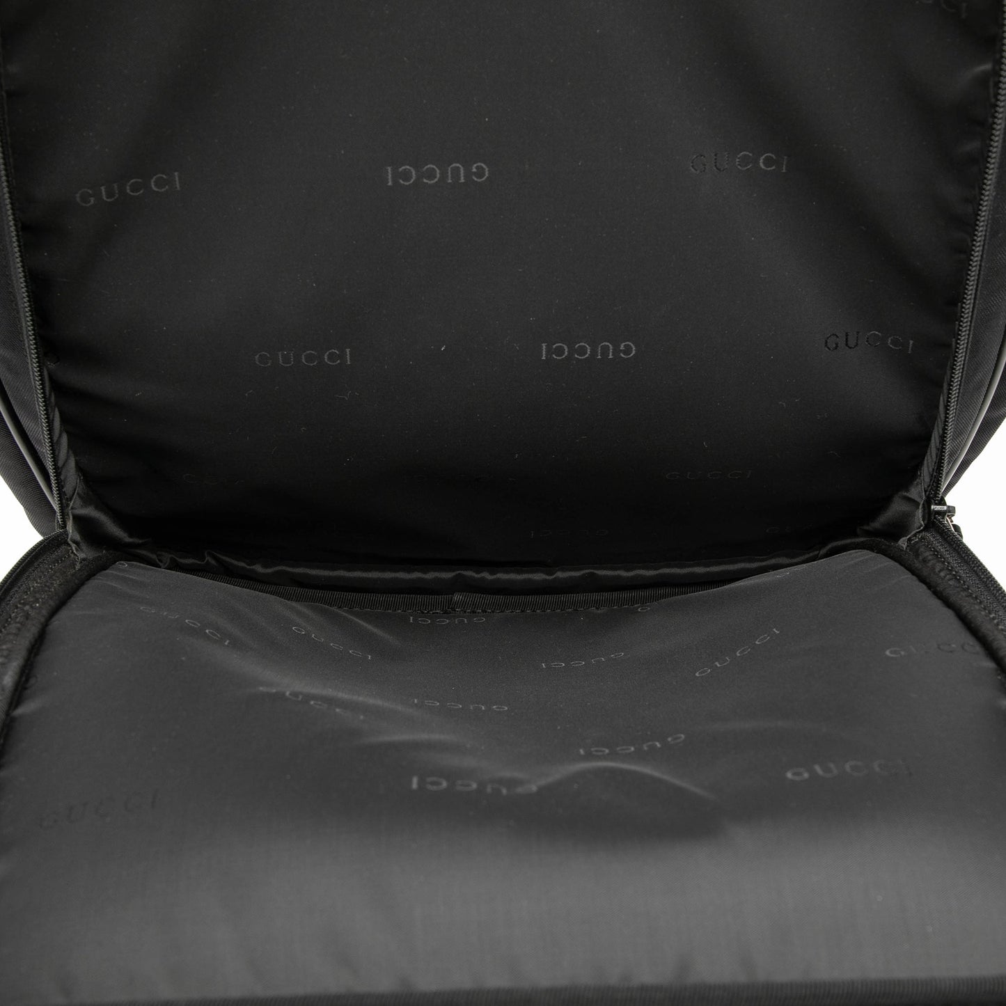 Gucci Nylon Double Buckle Backpack