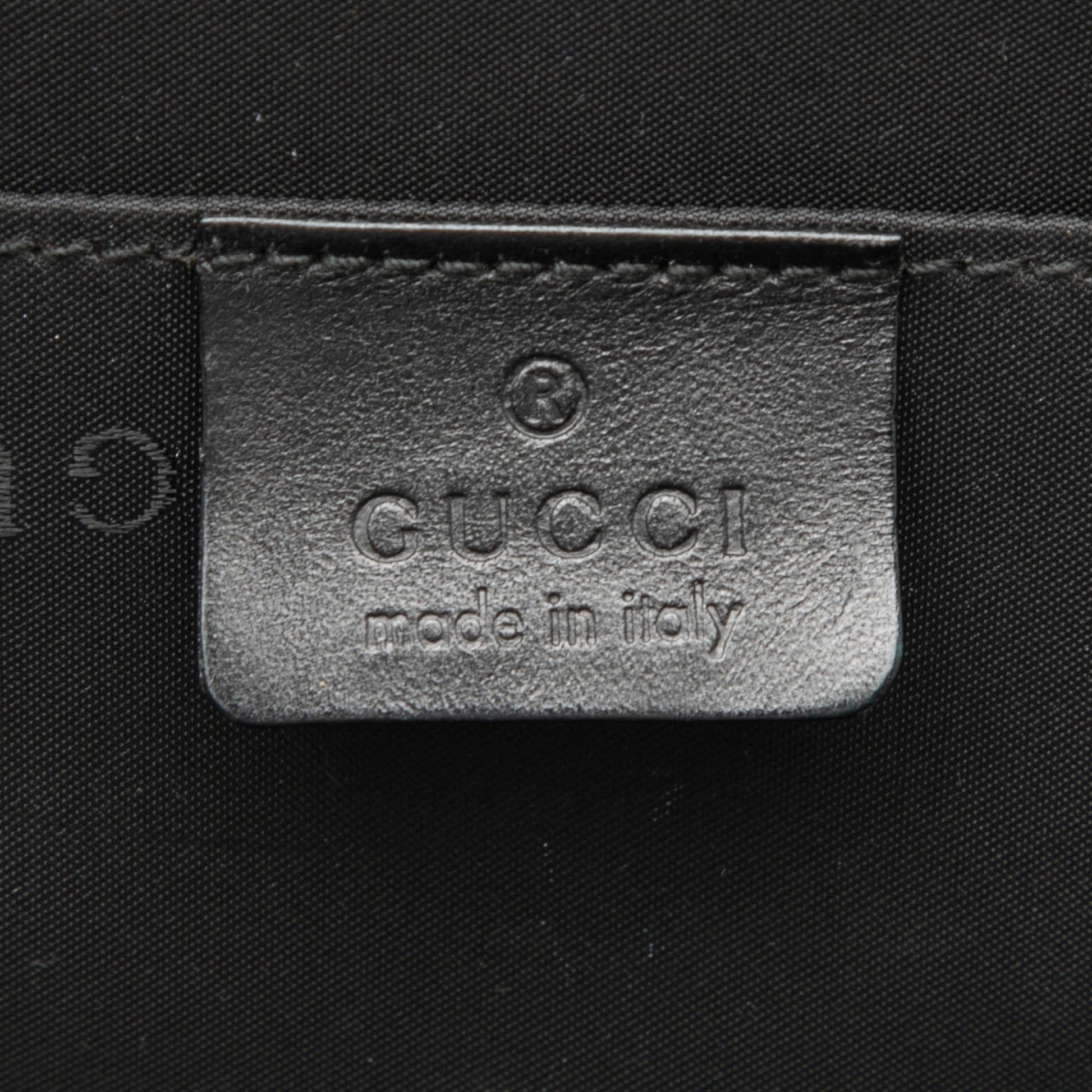 Gucci Nylon Double Buckle Backpack