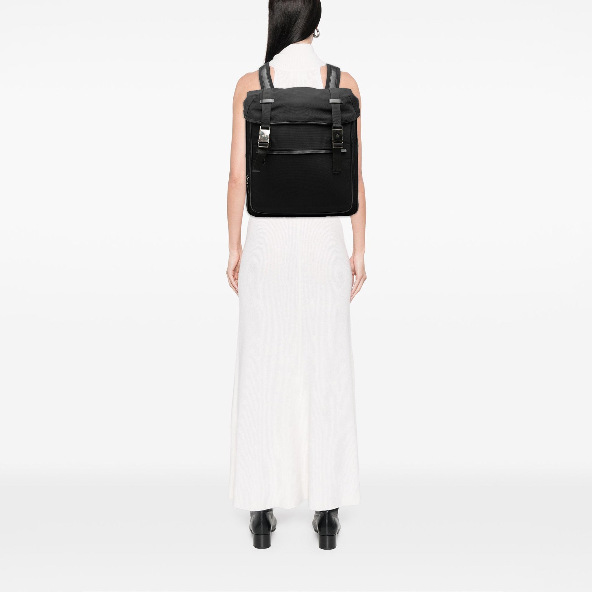 Gucci Nylon Double Buckle Backpack