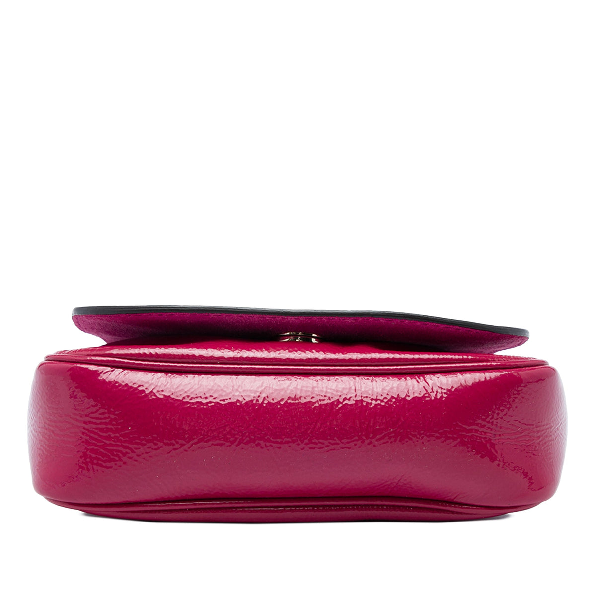 Gucci Small Patent Soho Chain Flap Crossbody — Pink