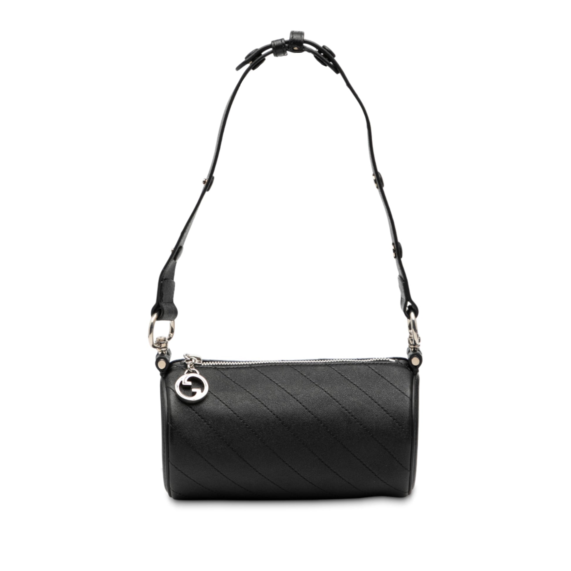 Gucci Mini Leather Blondie Barrel Shoulder Bag