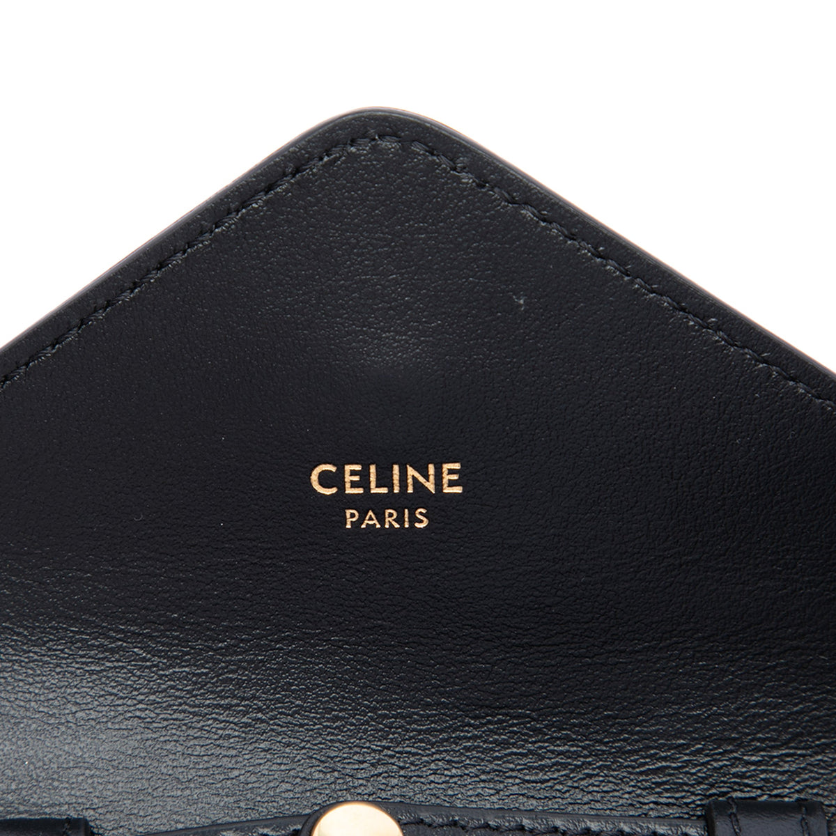Celine Mini Smooth Calfskin Triomphe Maillon Wallet on Chain