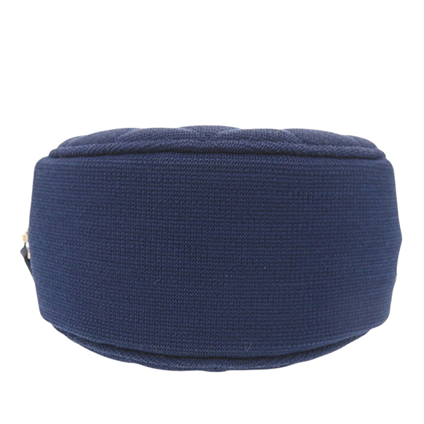Chanel CC Quilted Jersey Round Clutch with Chain