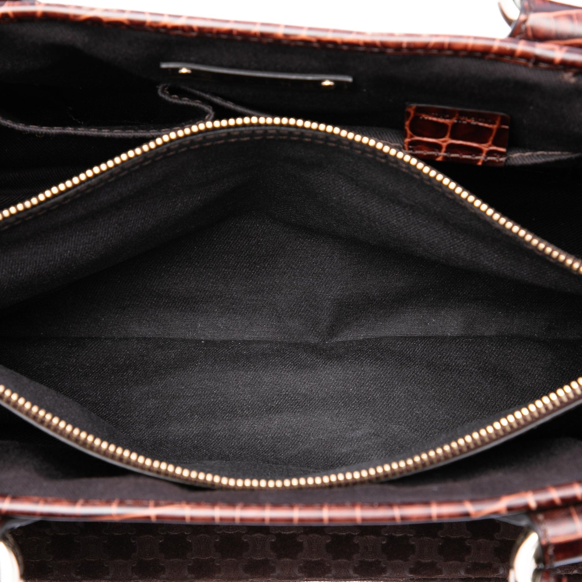 Celine Macadam Suede Boogie Handbag