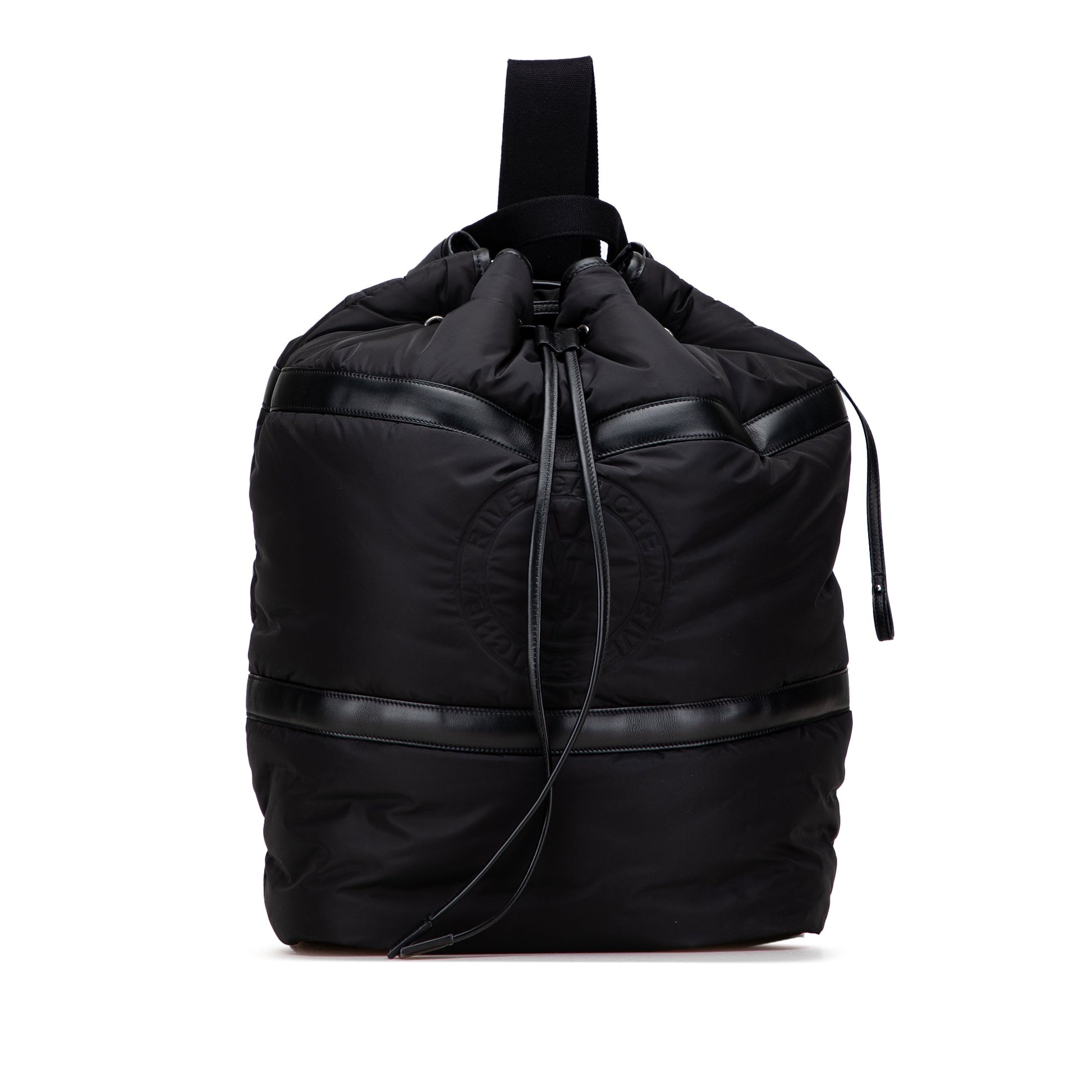 Saint Laurent Nylon Rive Gauche Drawstring Backpack