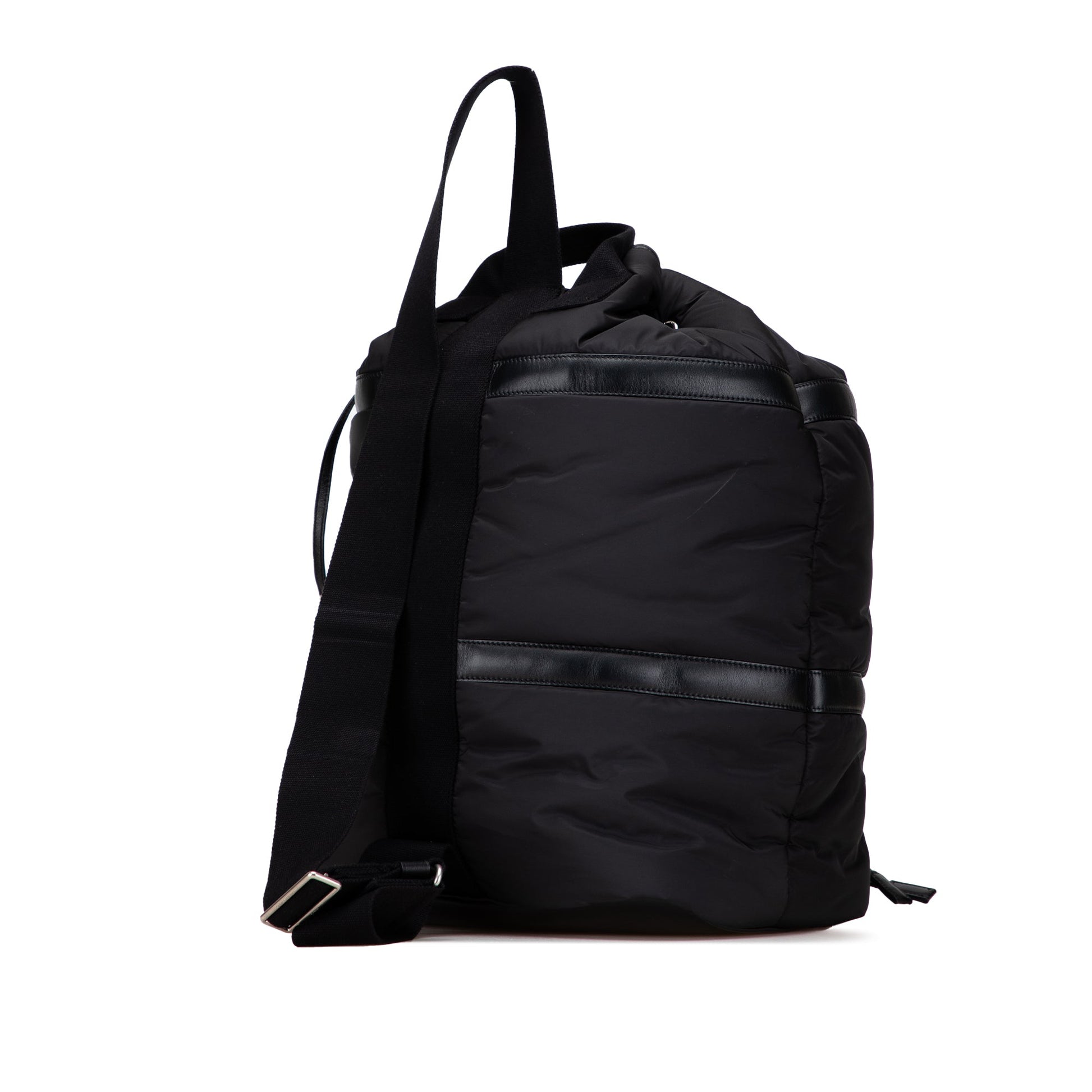 Saint Laurent Nylon Rive Gauche Drawstring Backpack