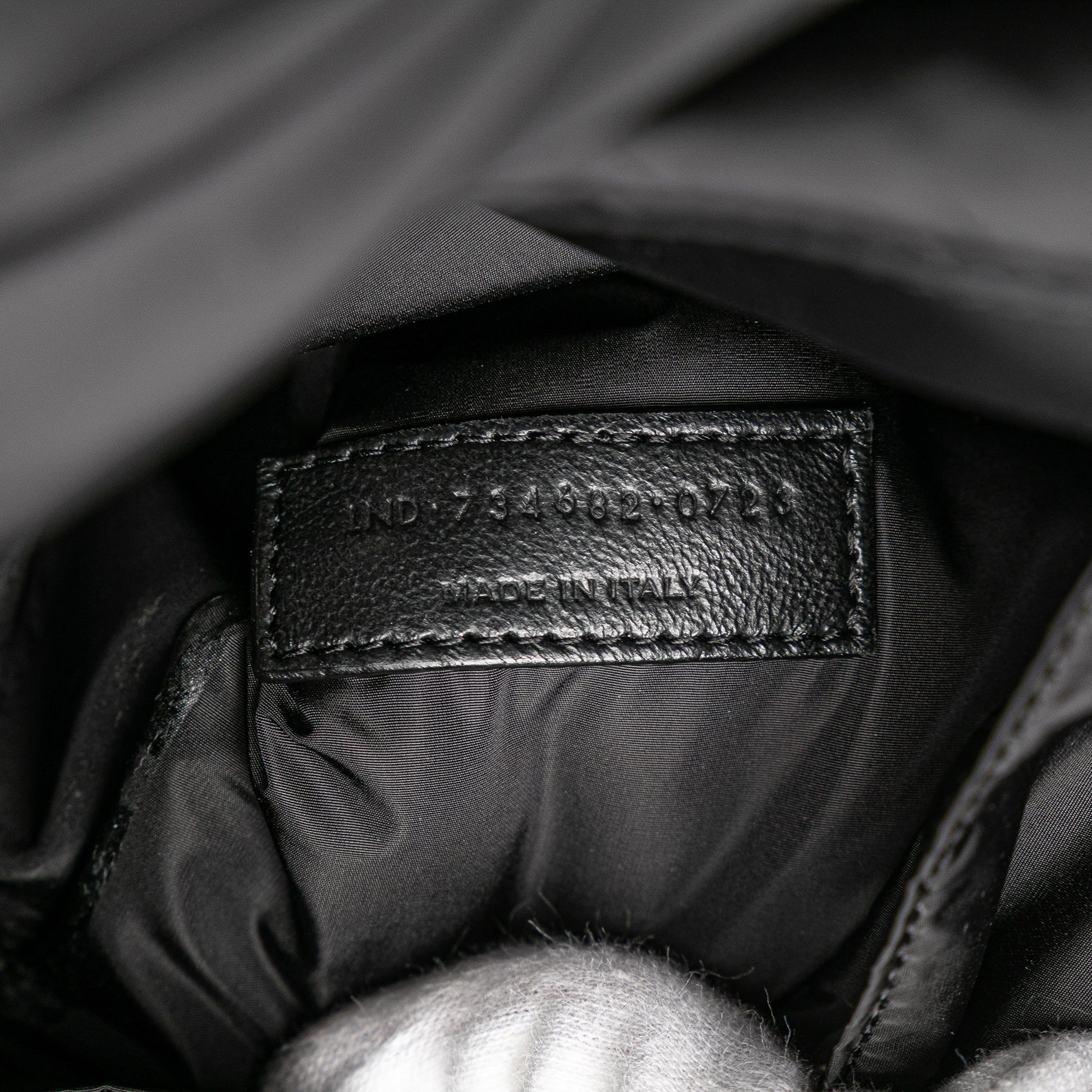 Saint Laurent Nylon Rive Gauche Drawstring Backpack