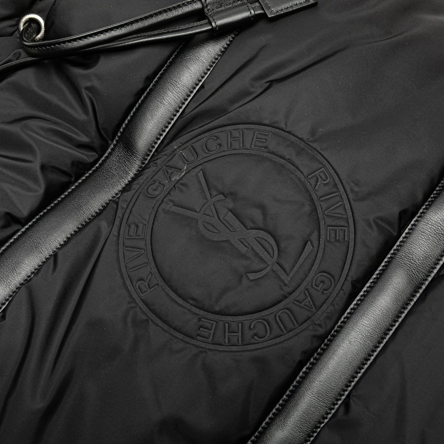 Saint Laurent Nylon Rive Gauche Drawstring Backpack