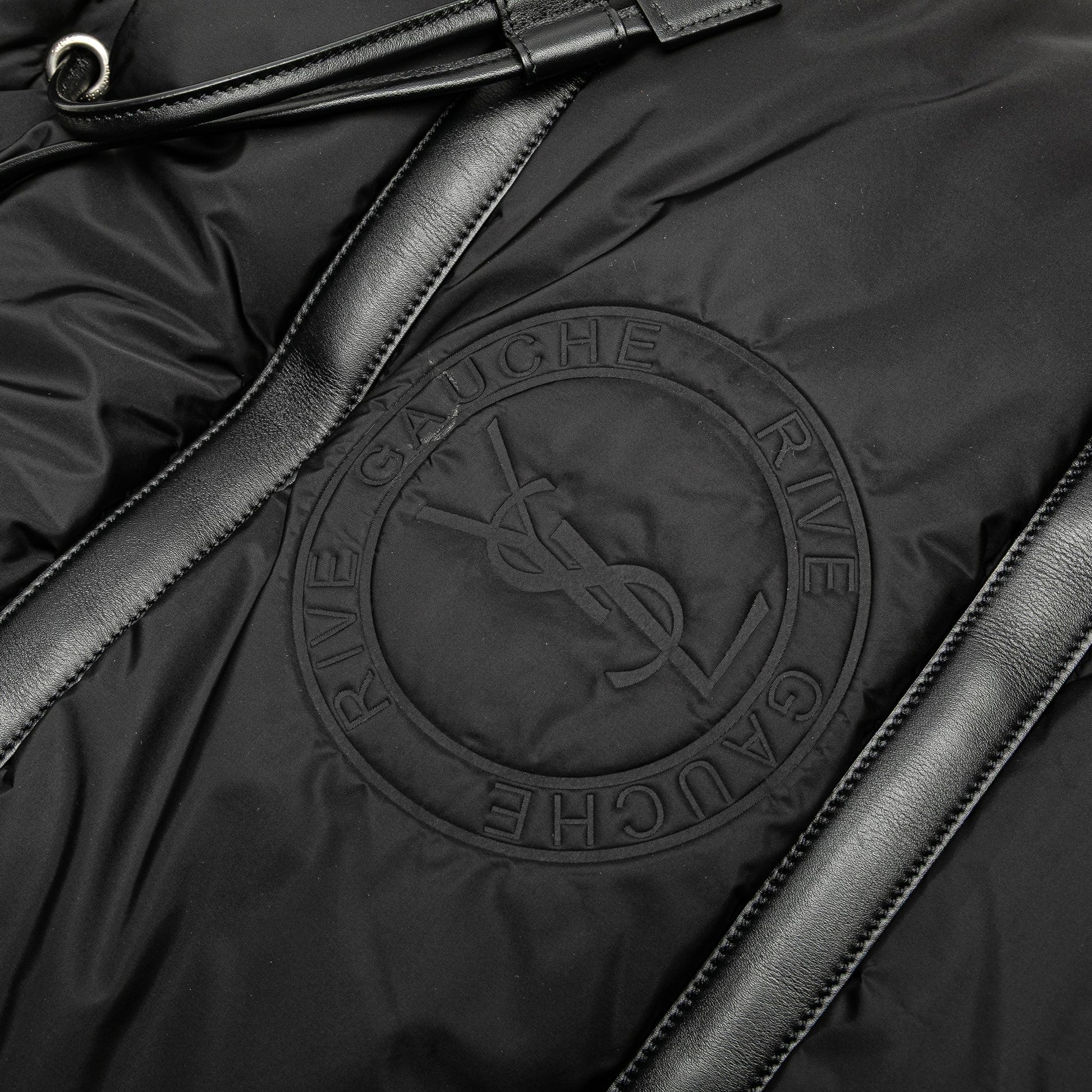 Saint Laurent Nylon Rive Gauche Drawstring Backpack