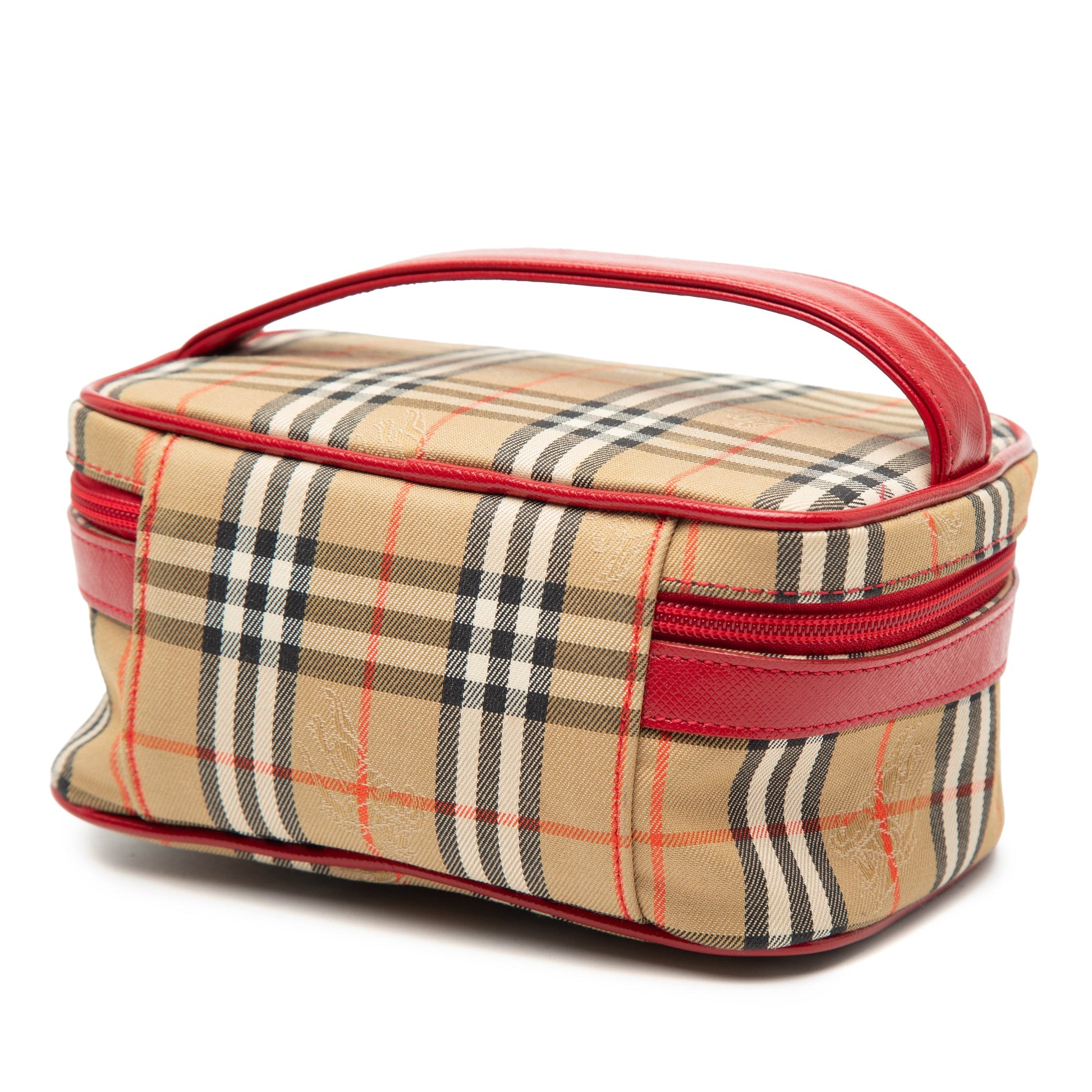 Burberry Haymarket Check Canvas Vanity Bag
