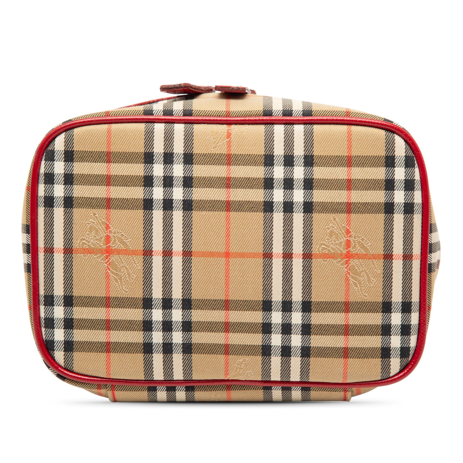 Burberry Haymarket Check Canvas Vanity Bag