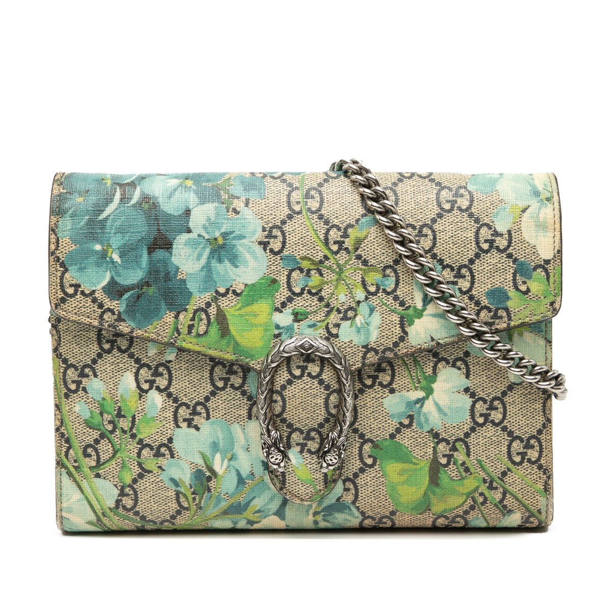 Gucci GG Supreme Blooms Dionysus Wallet on Chain