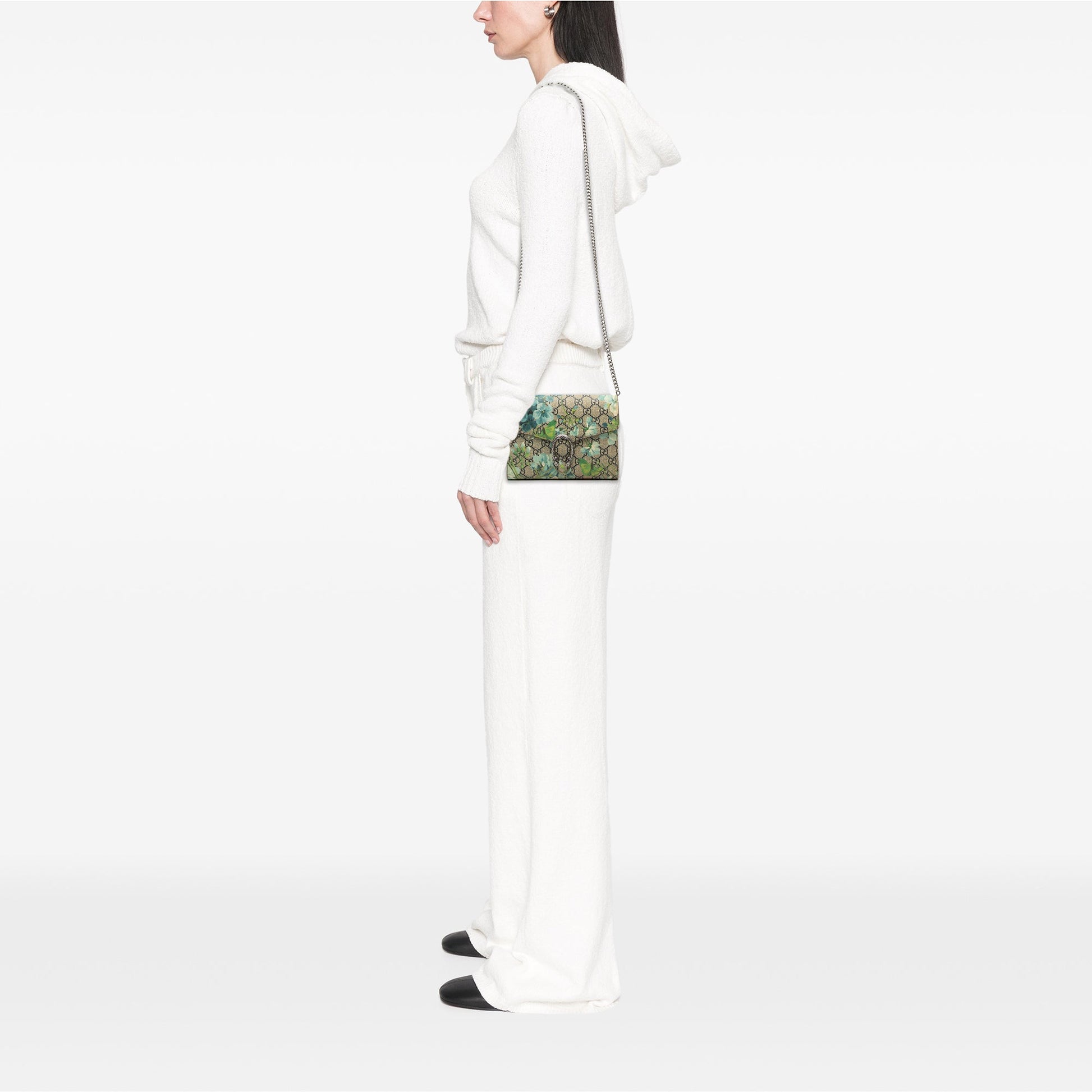 Gucci GG Supreme Blooms Dionysus Wallet on Chain