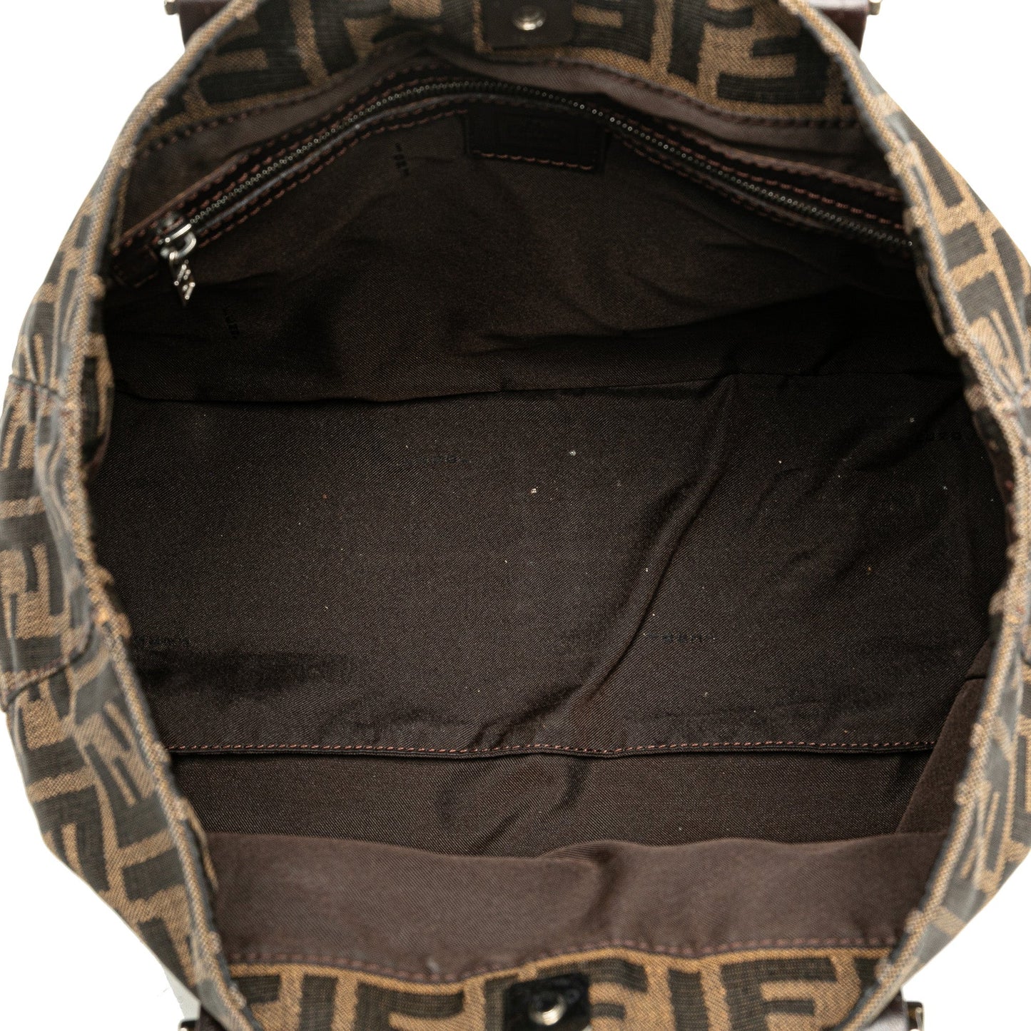 Fendi Small Zucca Canvas Twins Tote