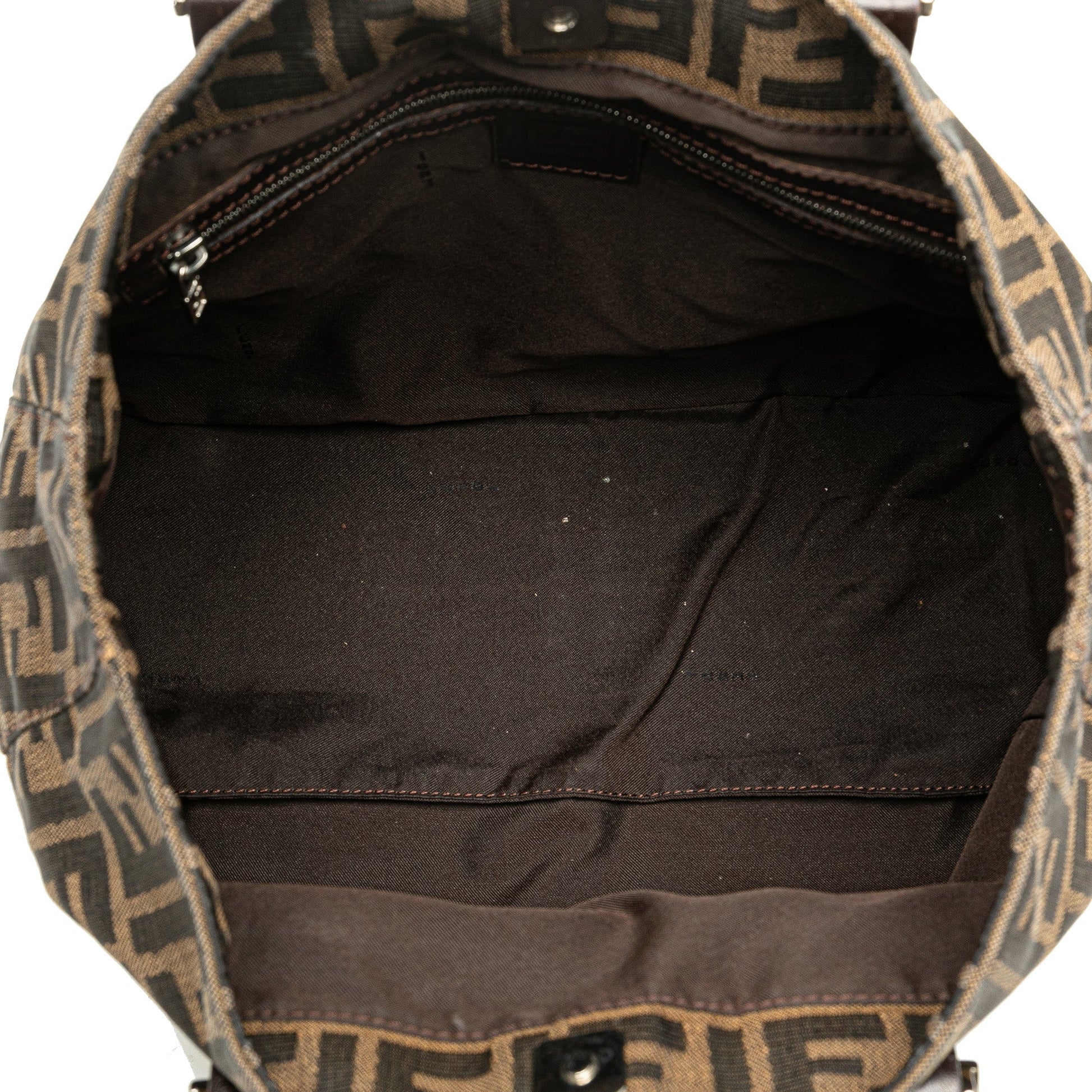 Fendi Small Zucca Canvas Twins Tote