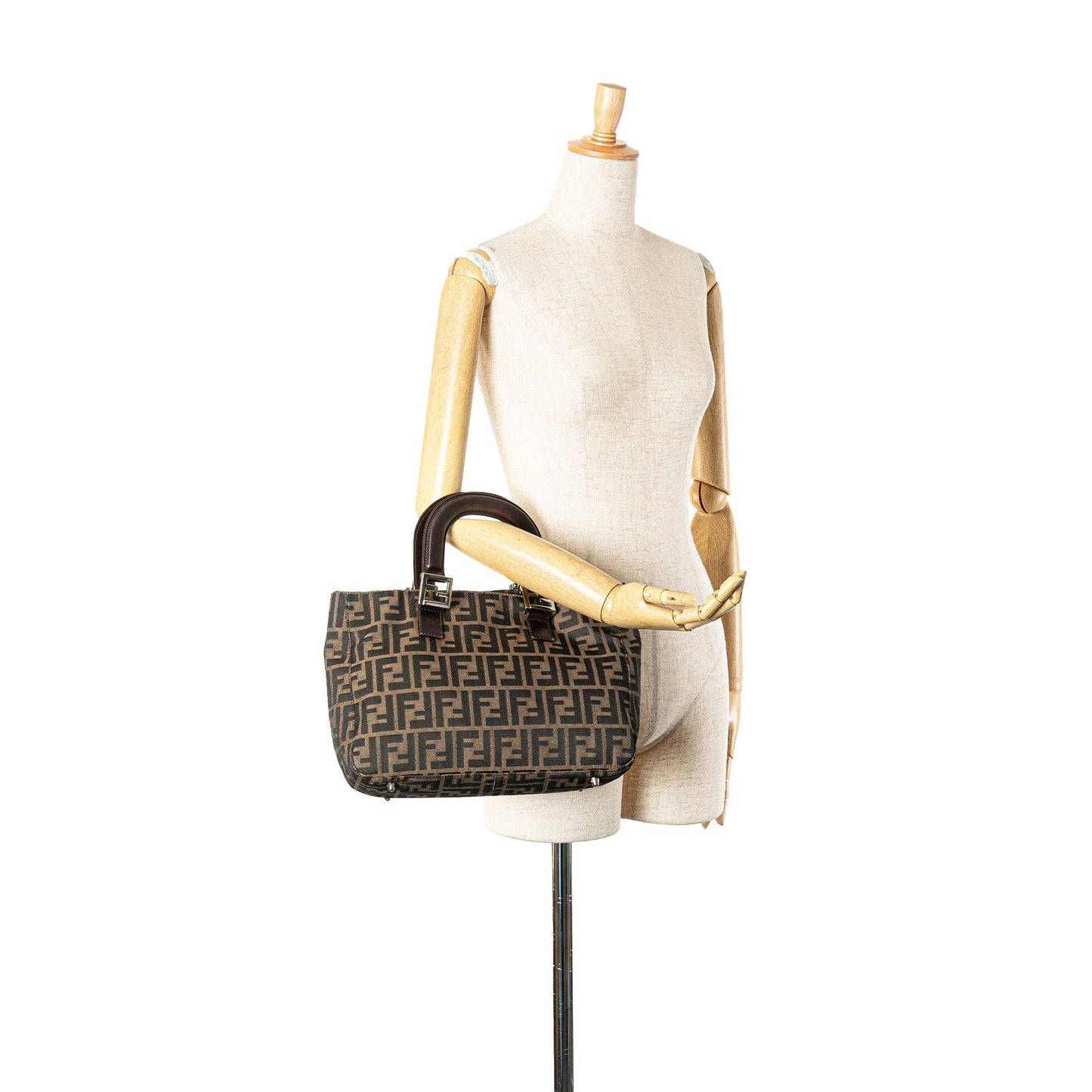Fendi Small Zucca Canvas Twins Tote