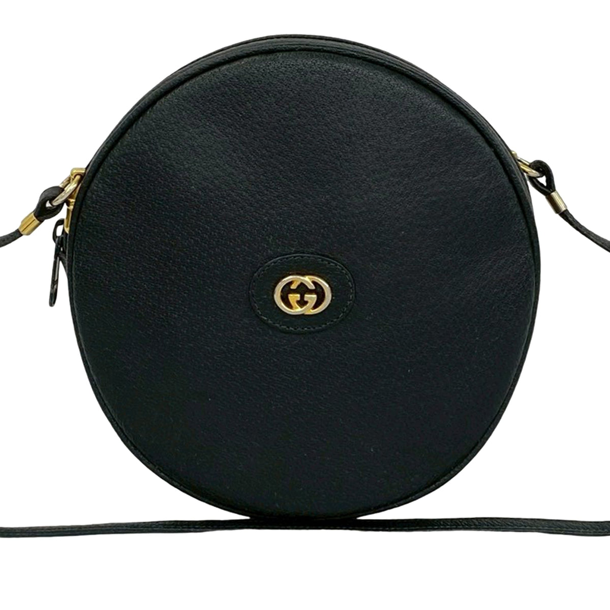 Gucci Calfskin Interlocking G Round Crossbody