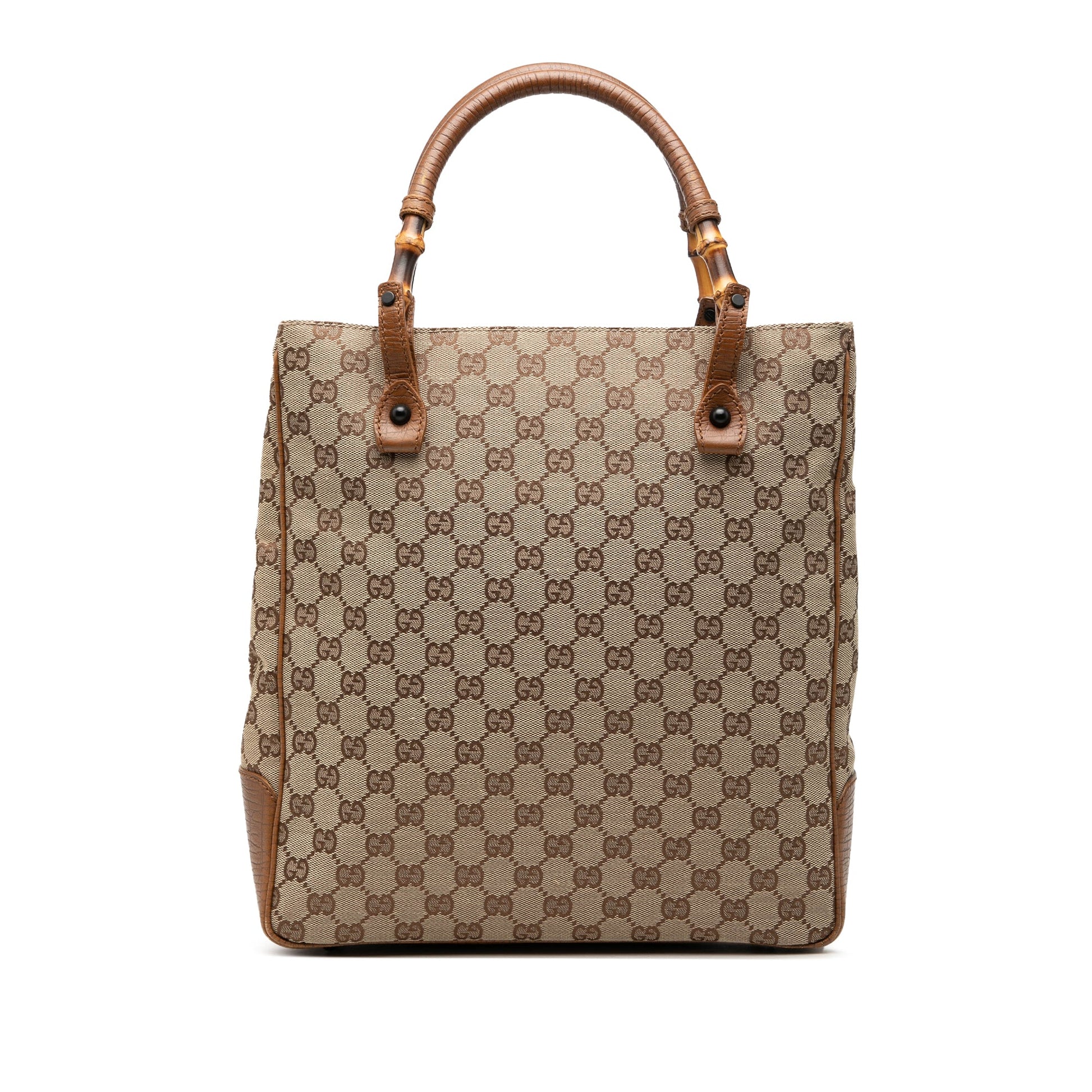 Gucci GG Canvas Bamboo Tote