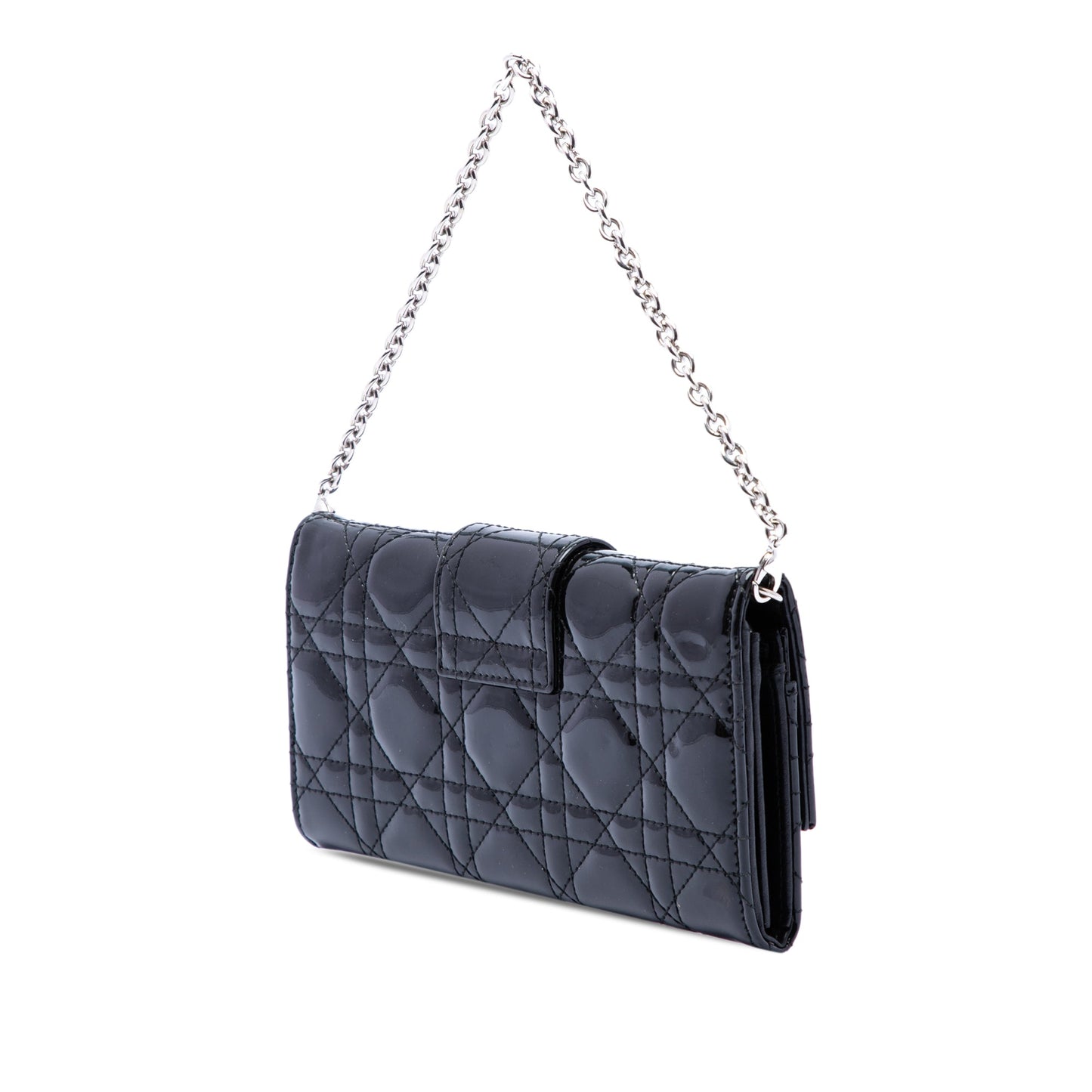 Dior Patent Cannage Miss Dior Wallet on Chain
