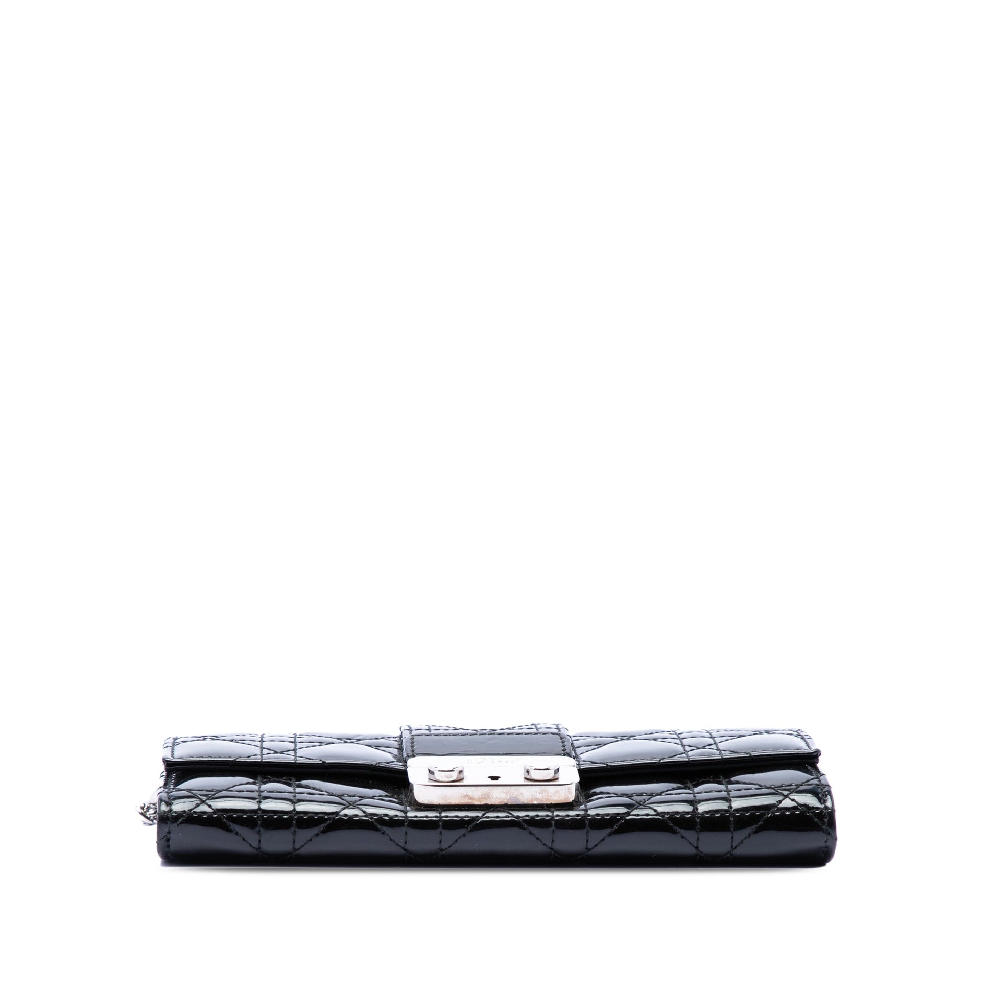 Dior Patent Cannage Miss Dior Wallet on Chain