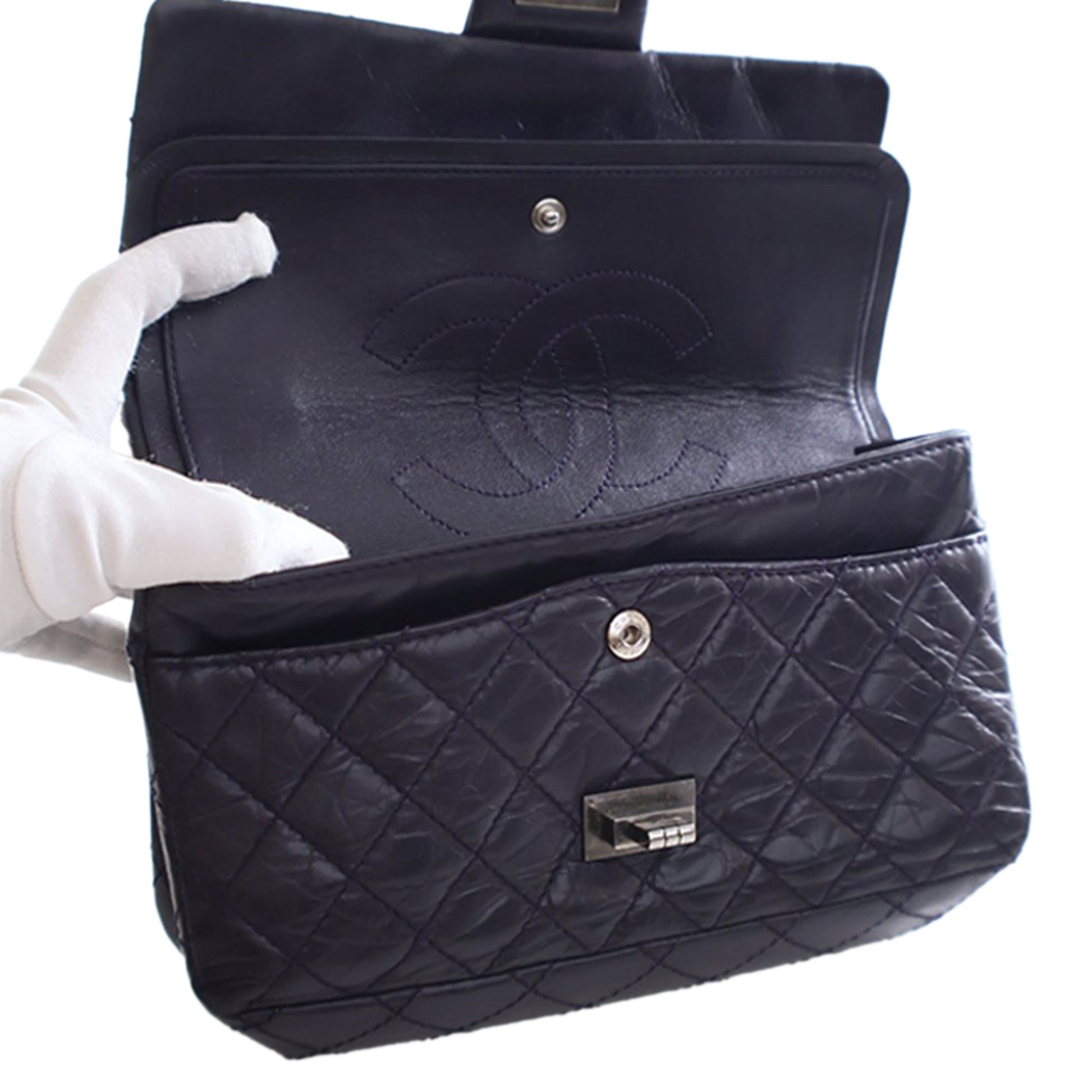 Chanel Quilted Aged Calfskin Reissue 2.55 Double Flap 225