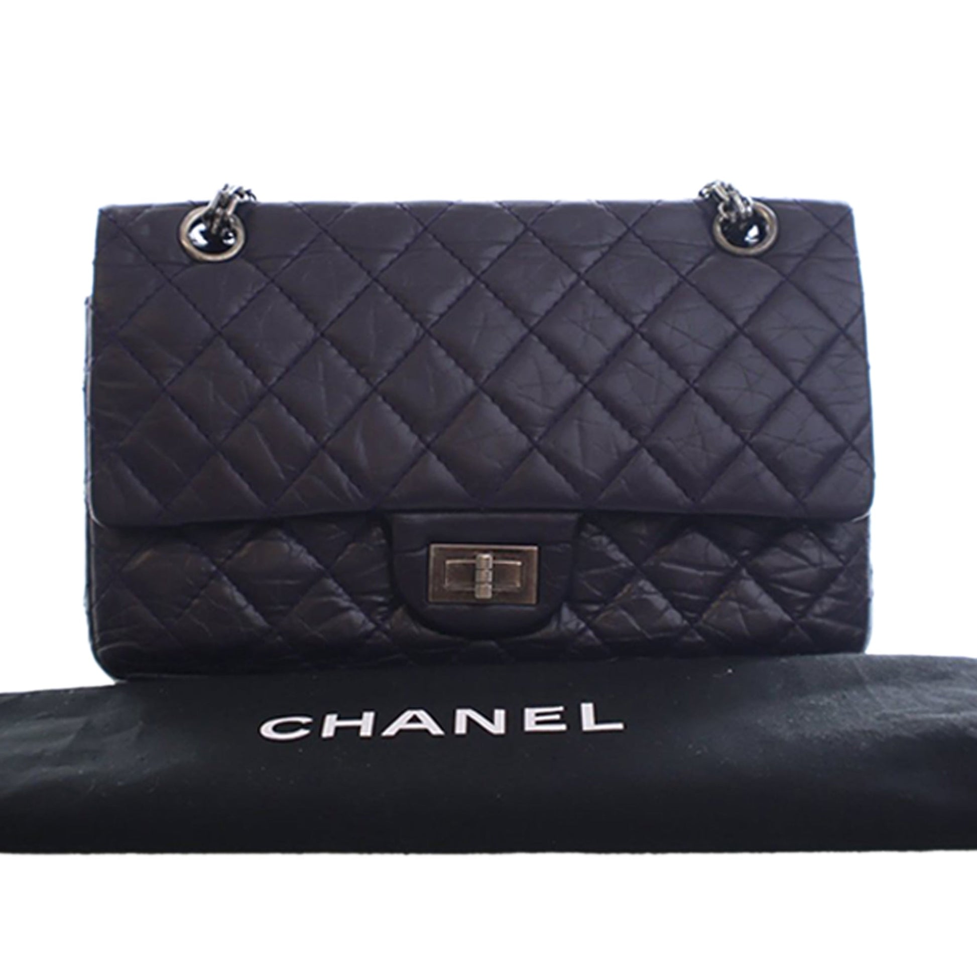 Chanel Quilted Aged Calfskin Reissue 2.55 Double Flap 225