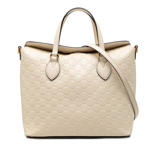Gucci Guccissima Linea A Fold Over Satchel
