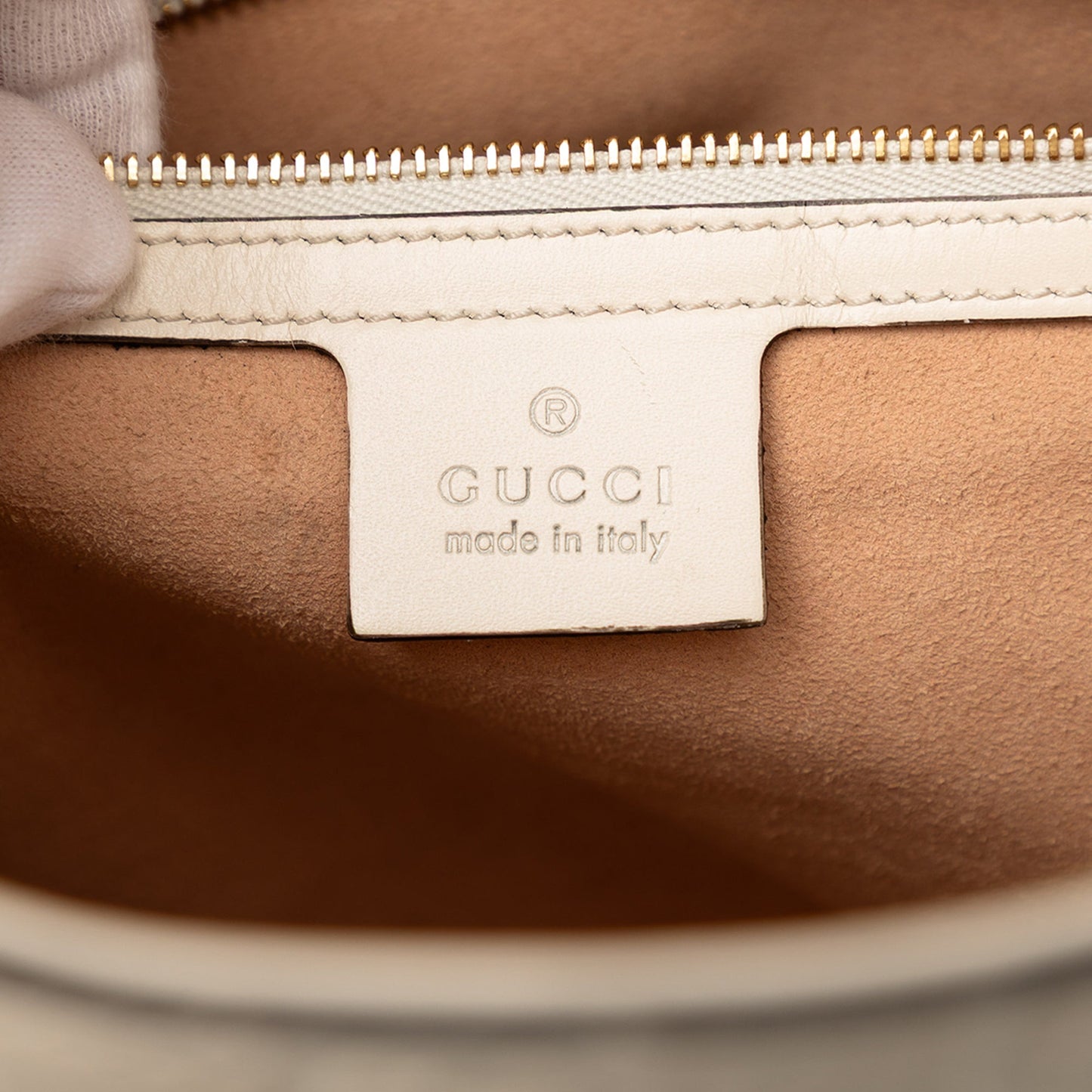Gucci Guccissima Linea A Fold Over Satchel