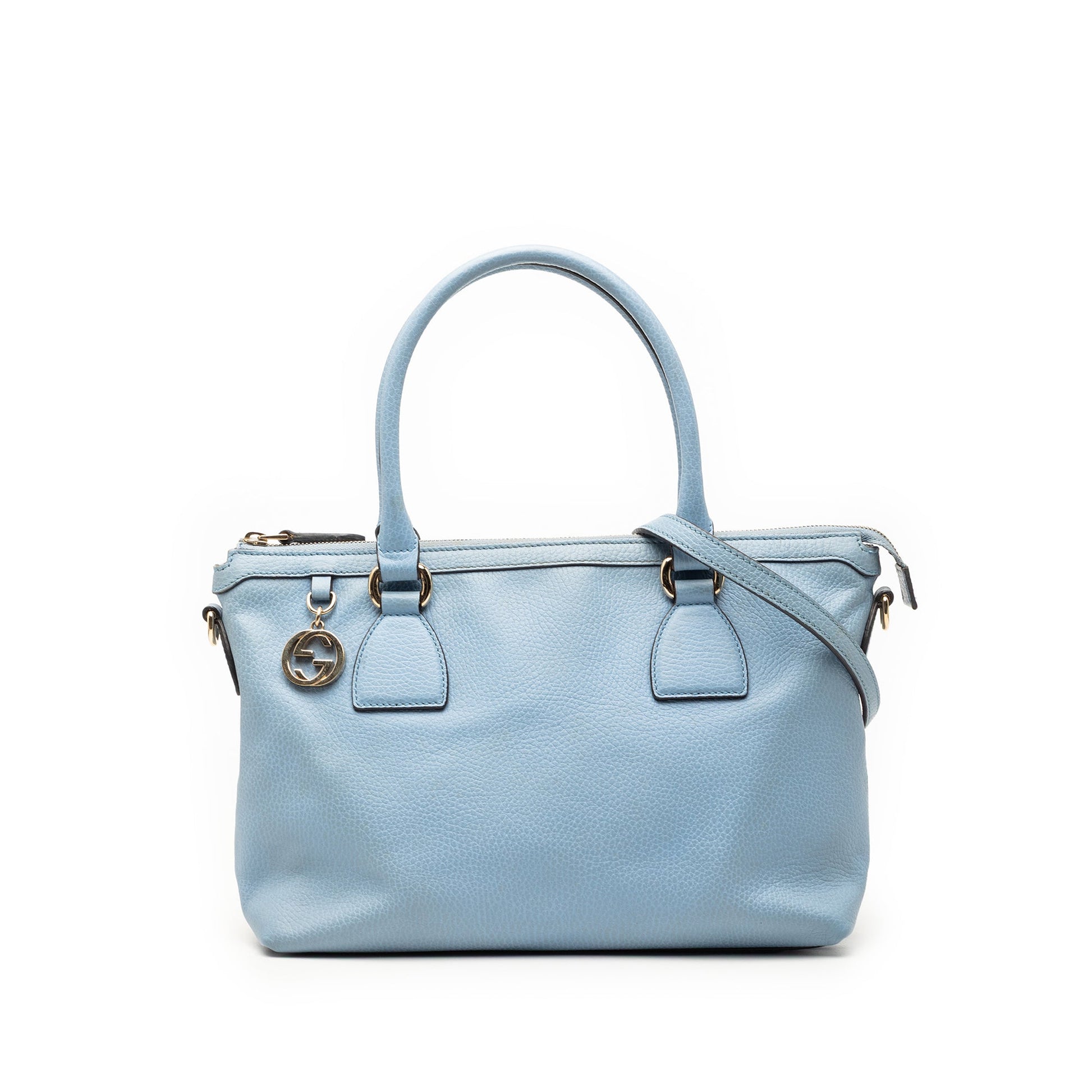Gucci Dollar Calfskin GG Charm Satchel