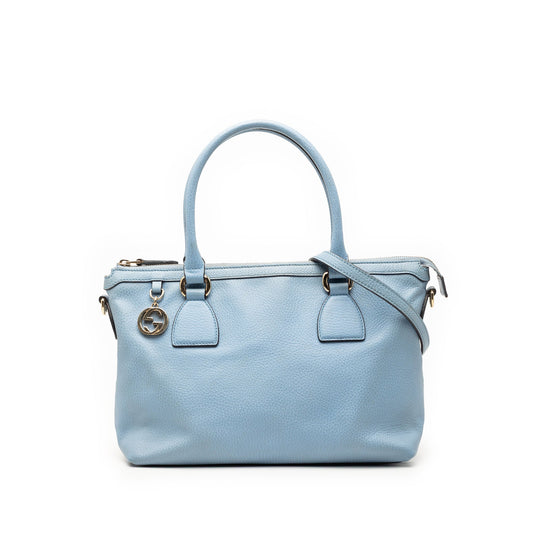 Gucci Dollar Calfskin GG Charm Satchel