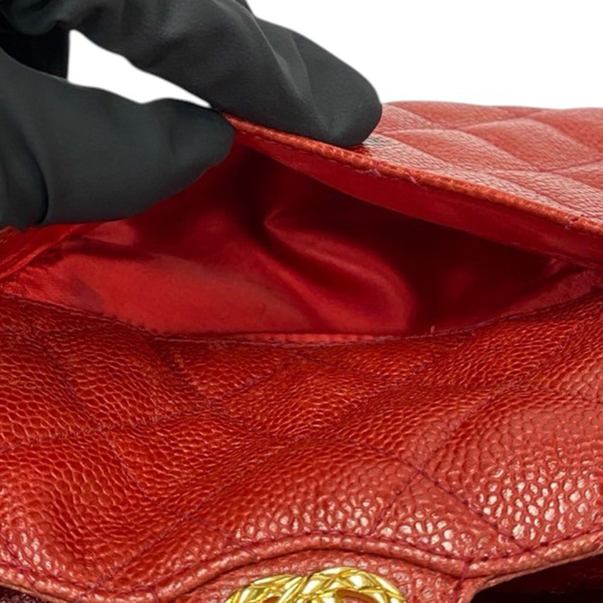 Chanel CC Quilted Caviar Crossbody