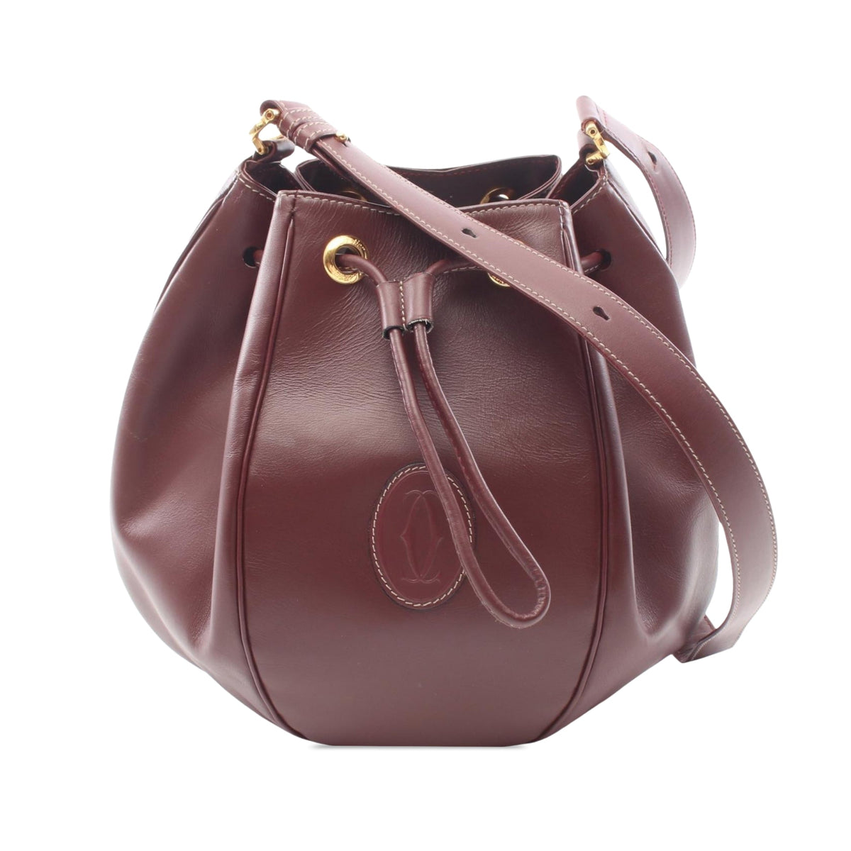 Cartier Must de Cartier Leather Bucket