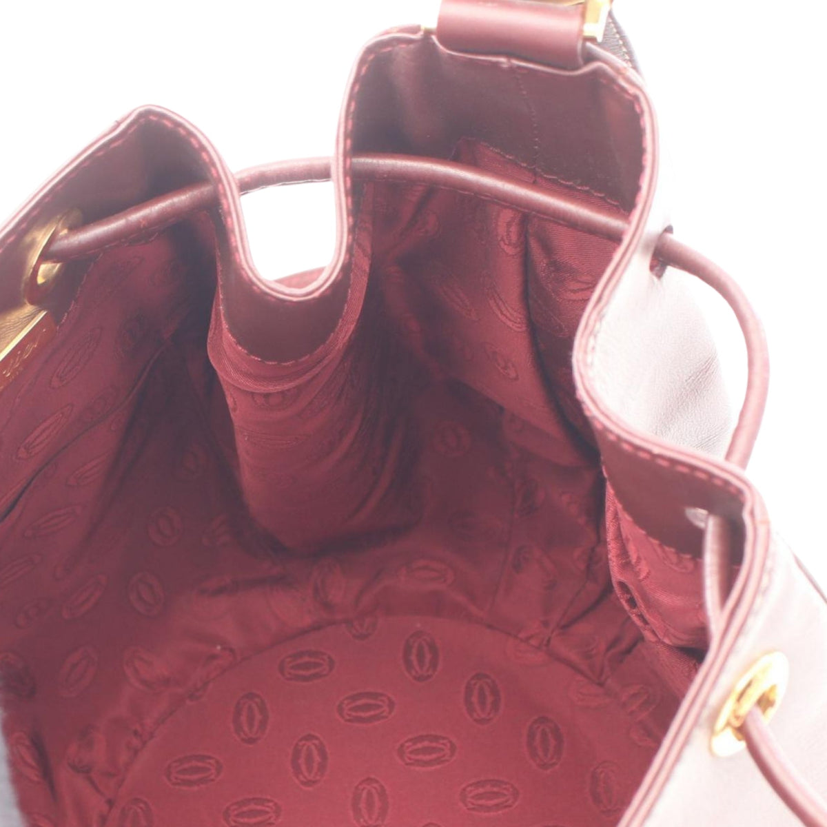 Cartier Must de Cartier Leather Bucket