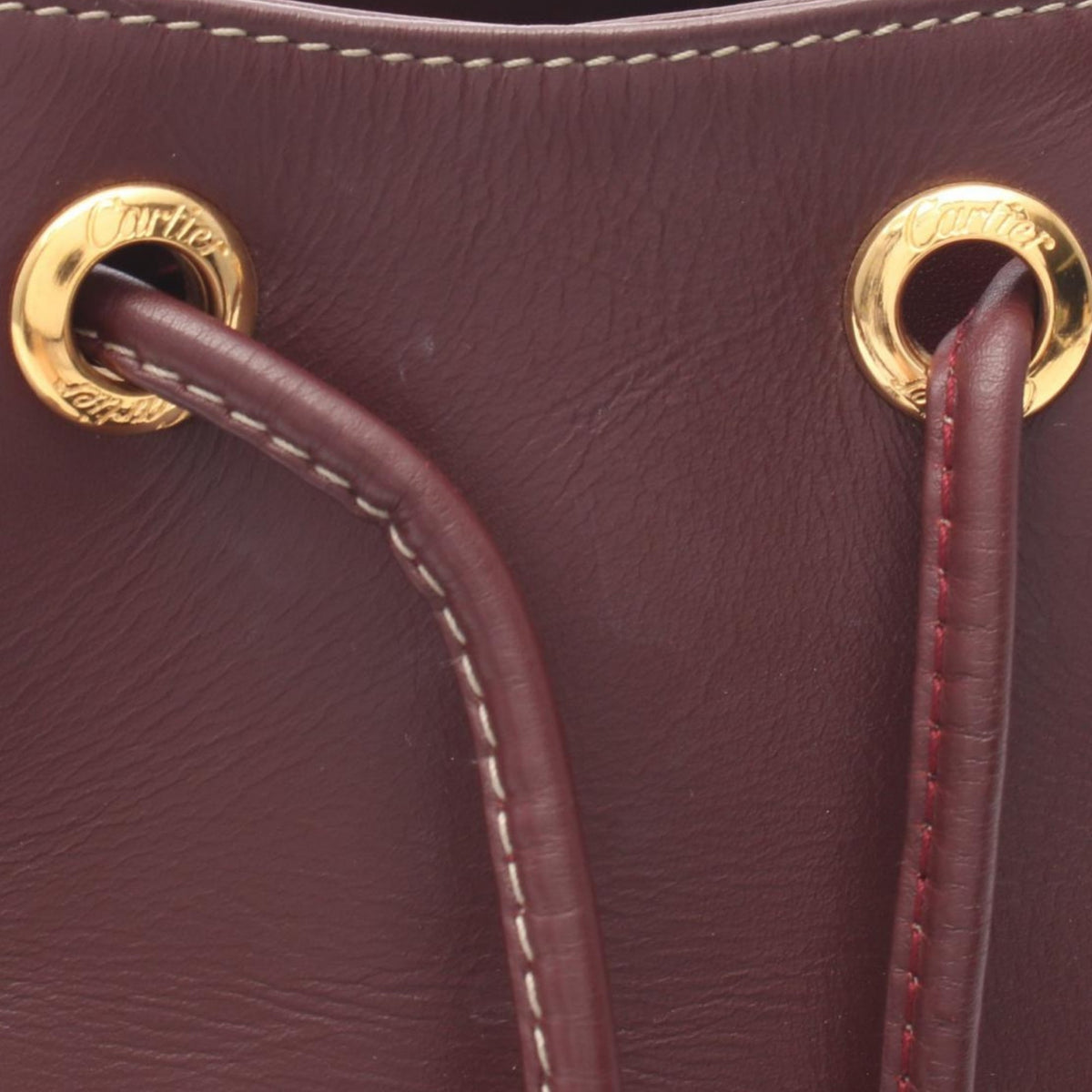 Cartier Must de Cartier Leather Bucket