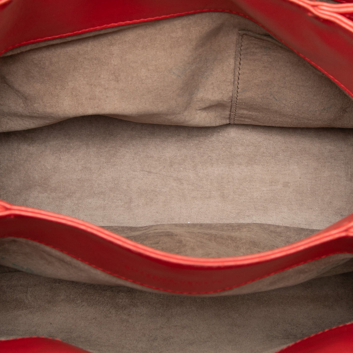 Bottega Veneta Small Nappa Intrecciato Roma Satchel — Red