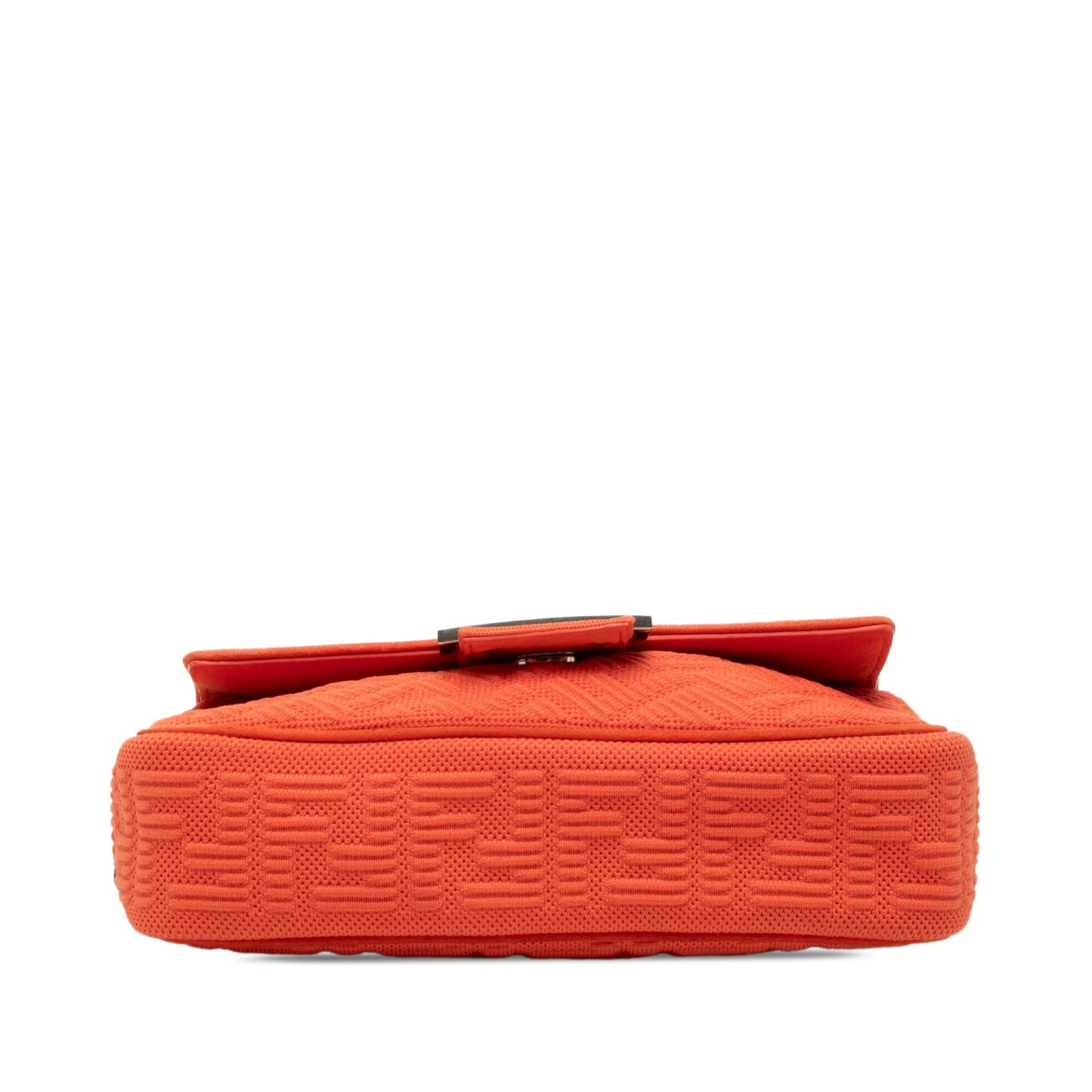 Fendi Zucca Embossed Technical Fabric Chain Midi Baguette