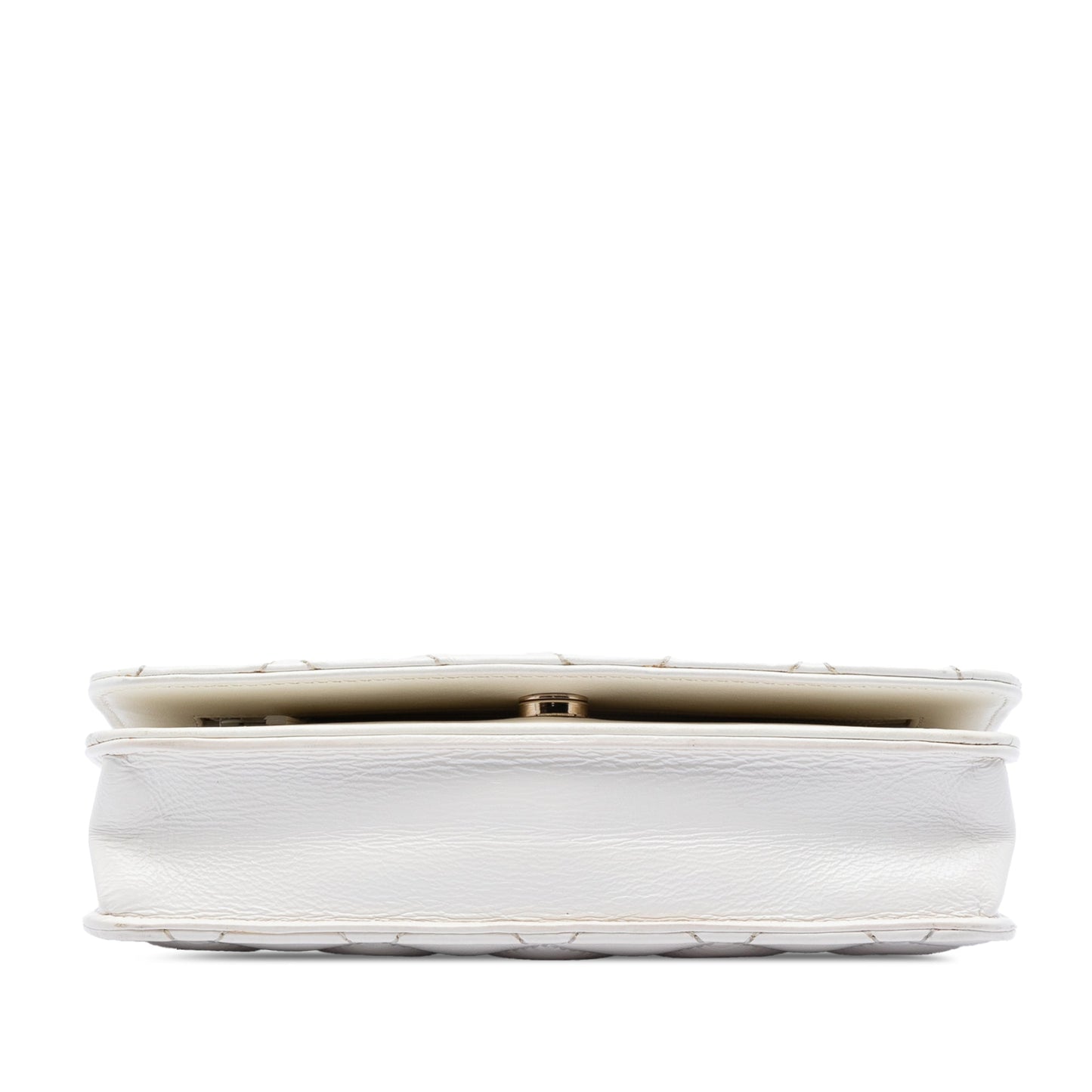 Chanel CC Crinkled Chevron Calfskin Wallet On Chain